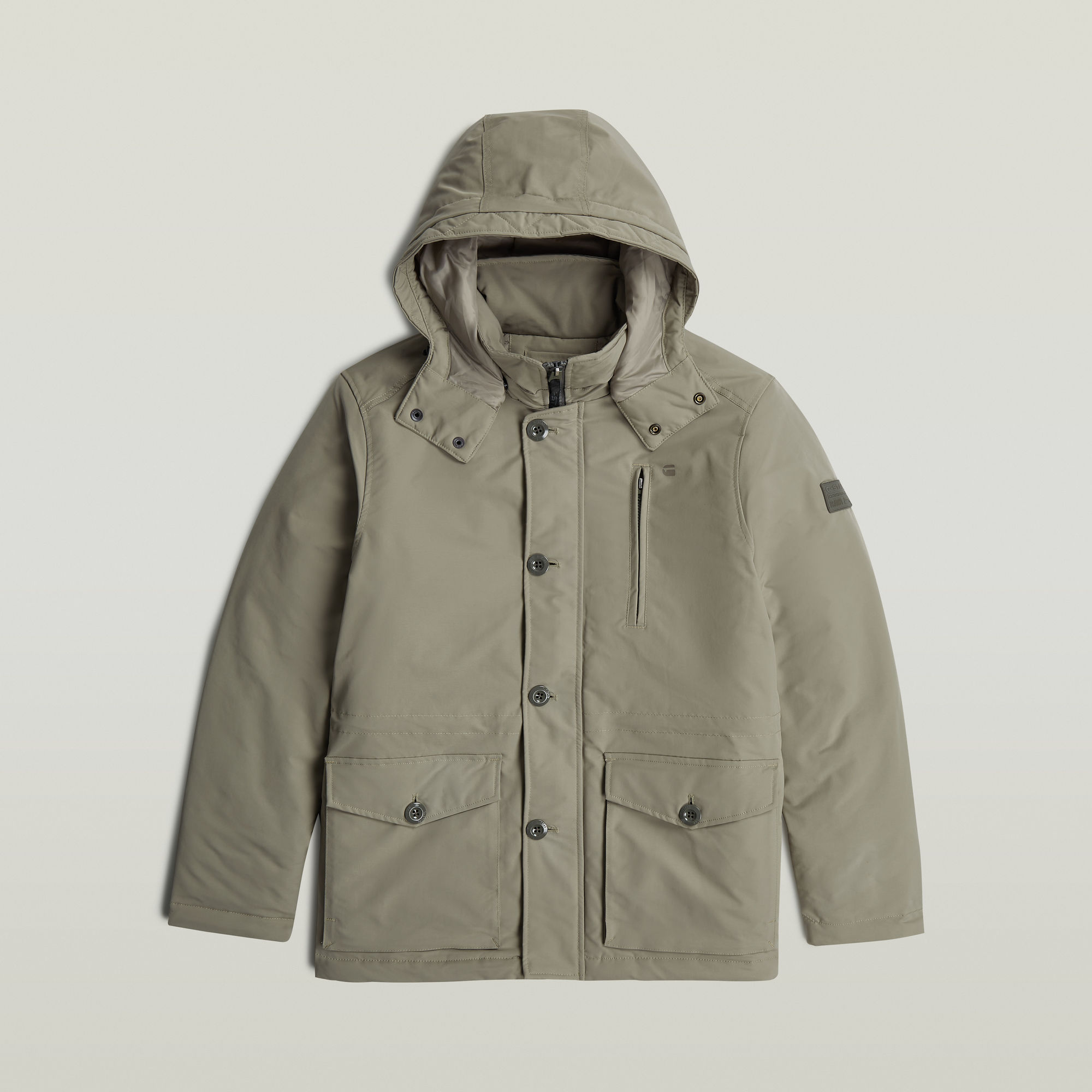Thumbnail - Vodan Padded Hdd Jacke - Beige - Herren