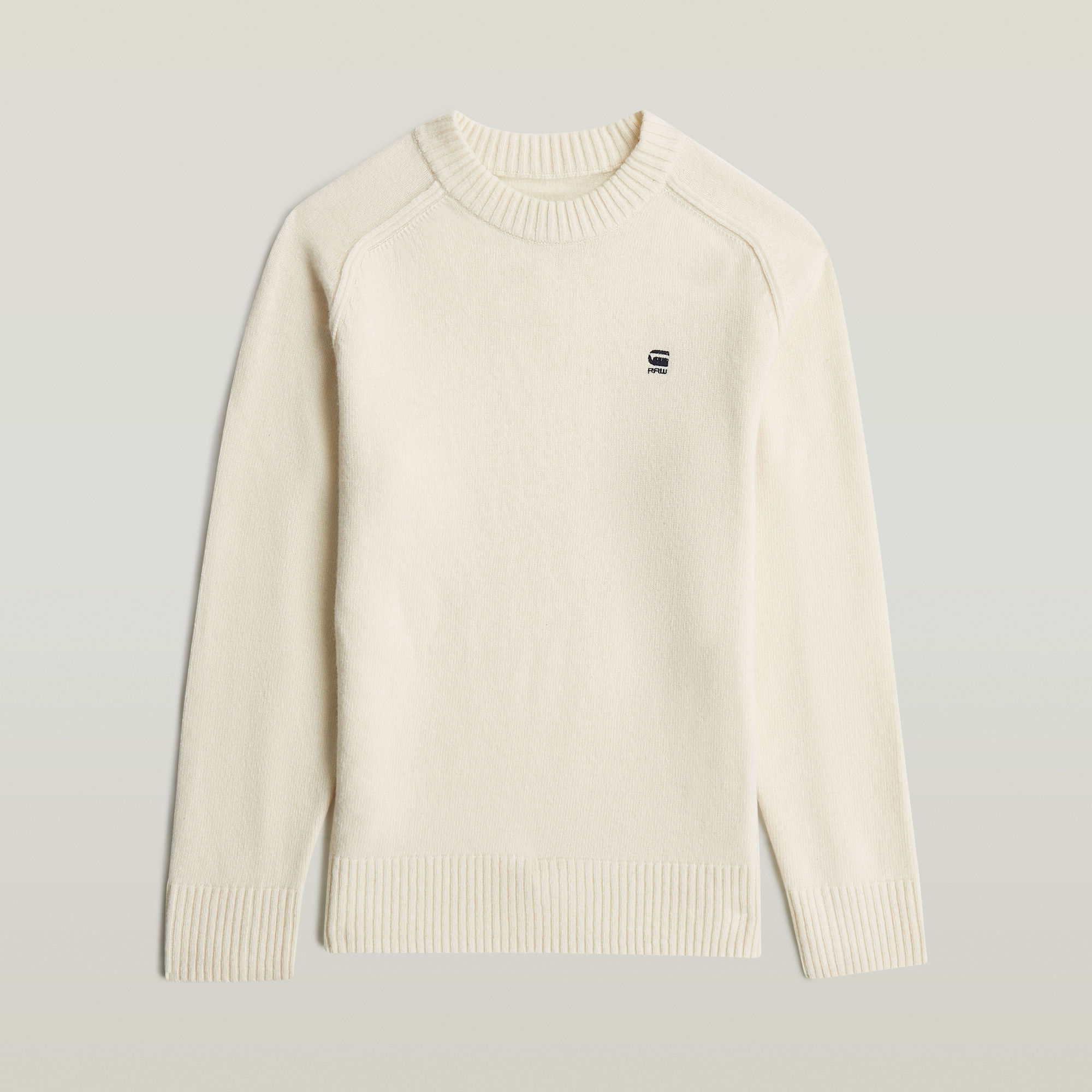 Thumbnail - Boys Rag Crew Knit - Weiß - jungen