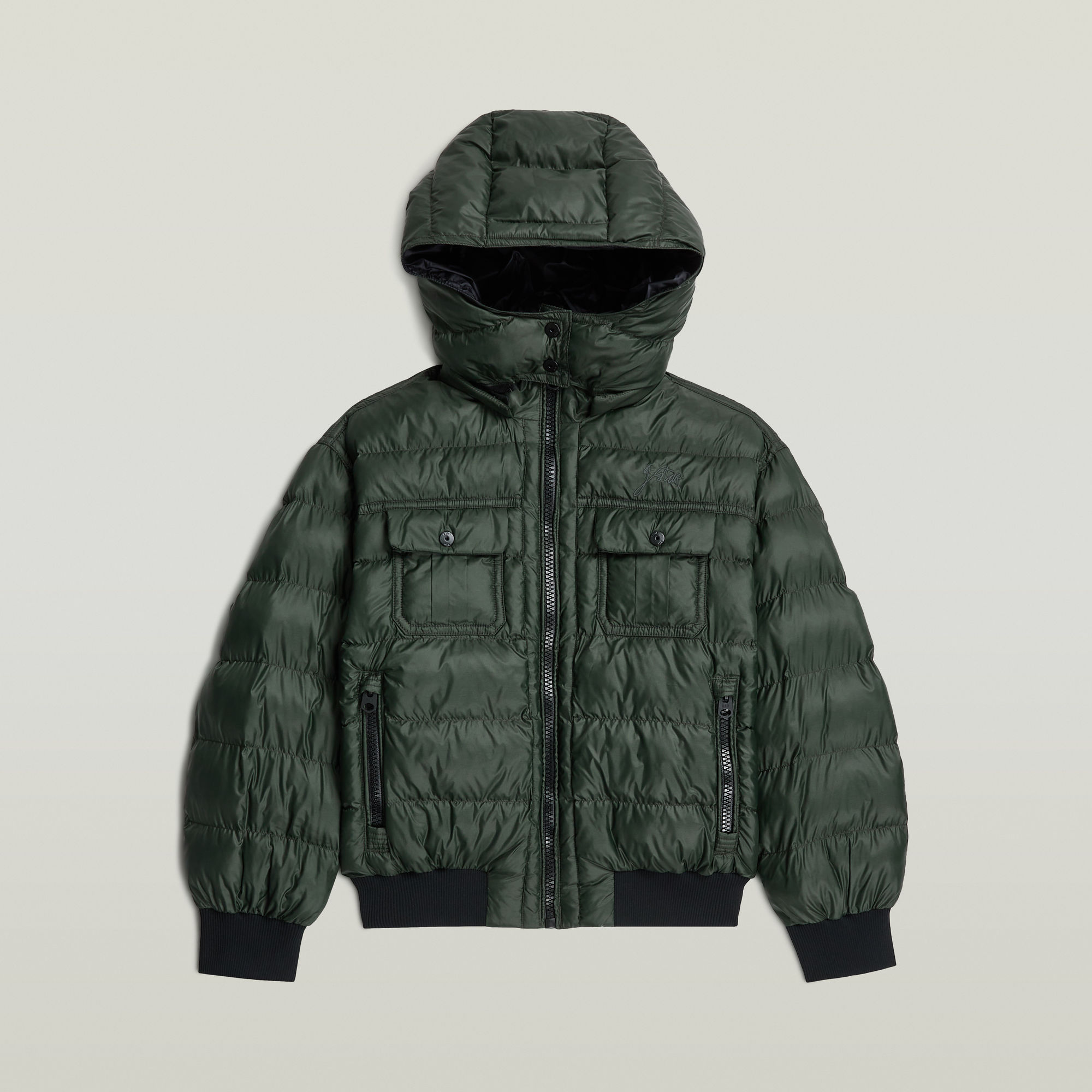 Thumbnail - Girls Hoodie Jacke - Grün - mädchen