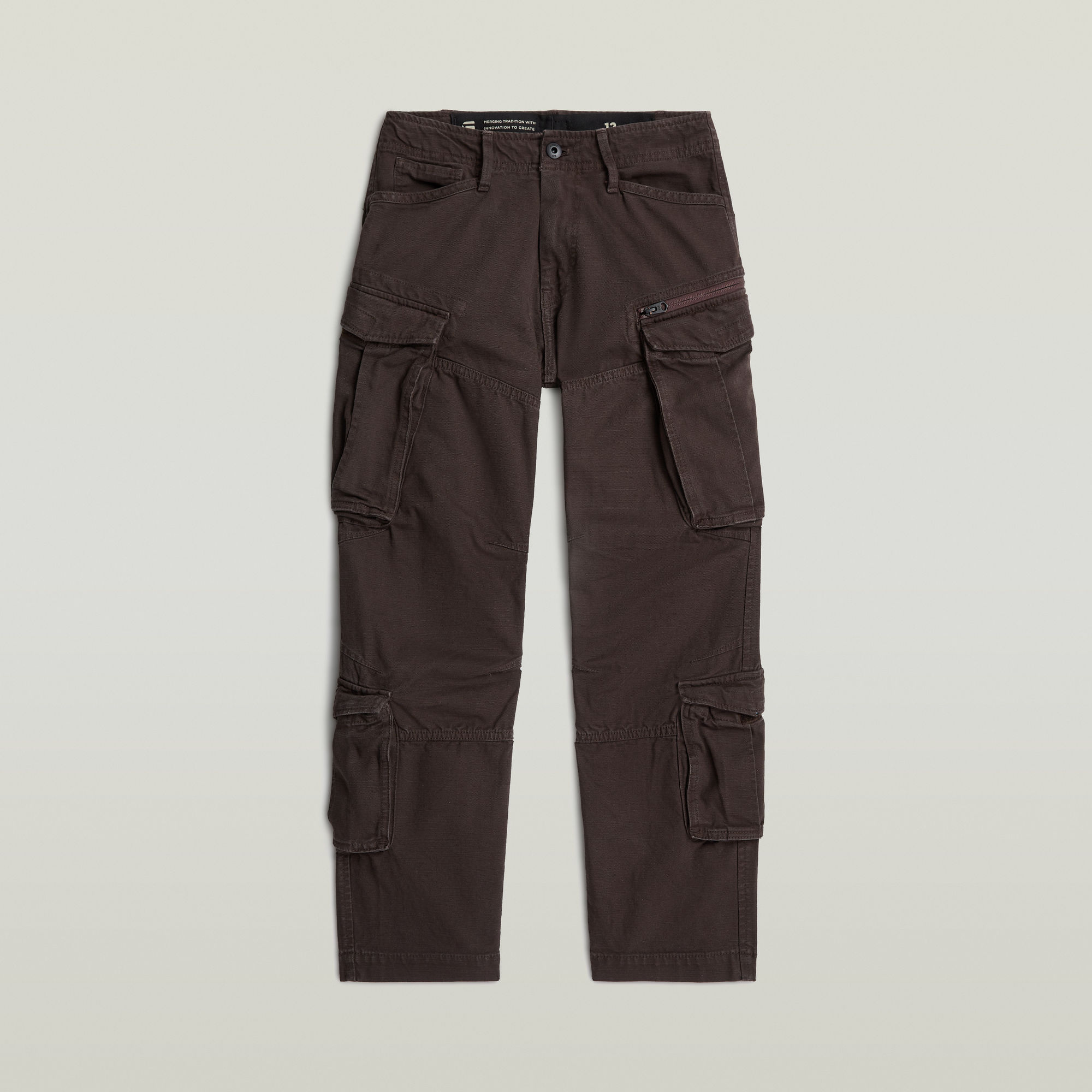 Thumbnail - Boys Rovic Zip 3D Loose Cargohose - Braun - jungen
