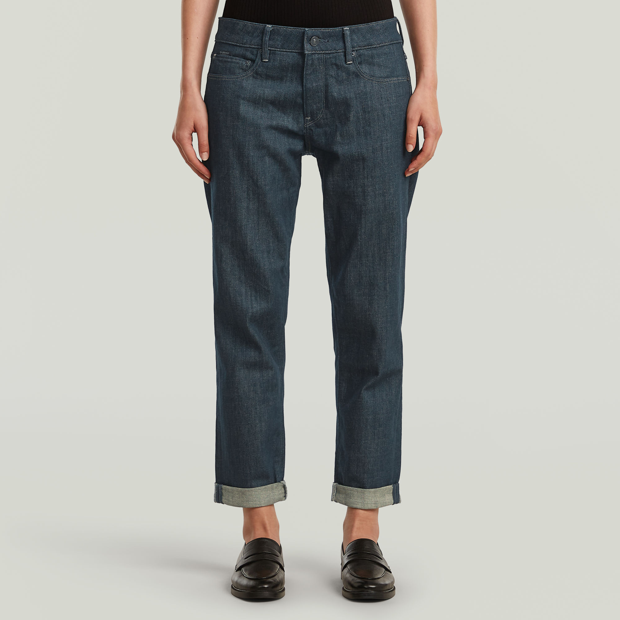 Kate Boyfriend Neo Raw Jeans - Dunkelblau - Damen