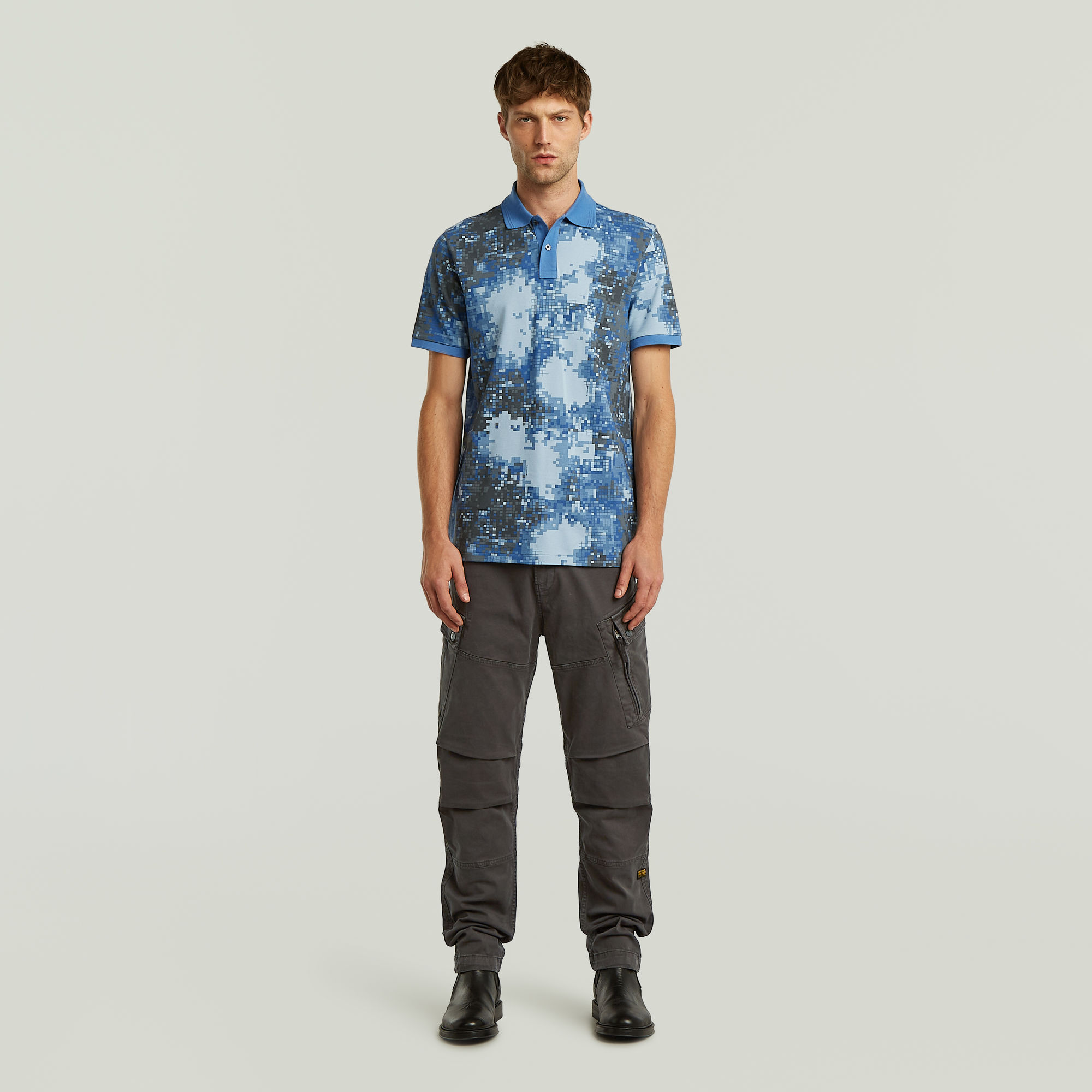 G-Star RAW Roxic Zip Straight Tapered Broek Grijs Heren