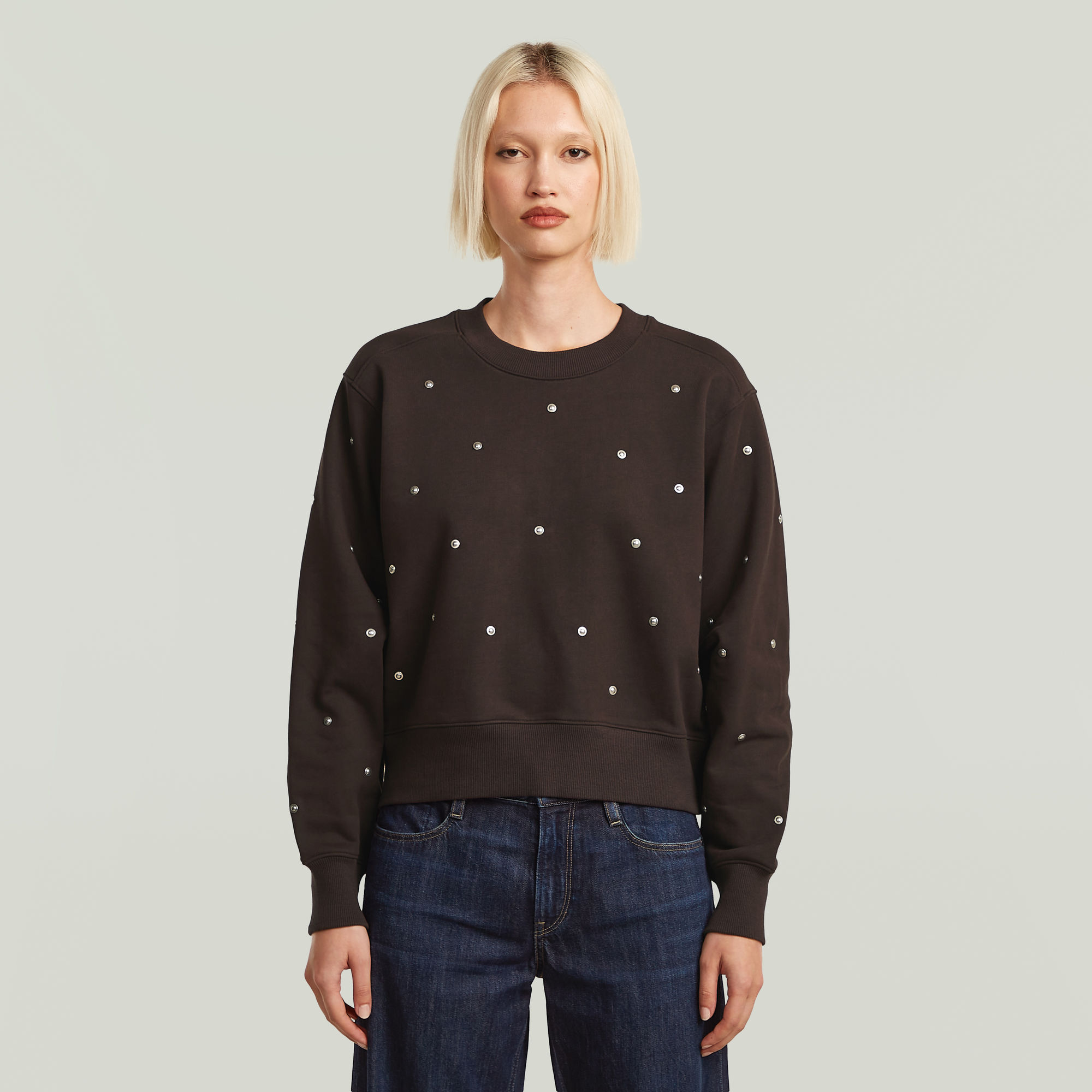 G-Star RAW Heritage Hardware Loose Sweater - Bruin - Dames