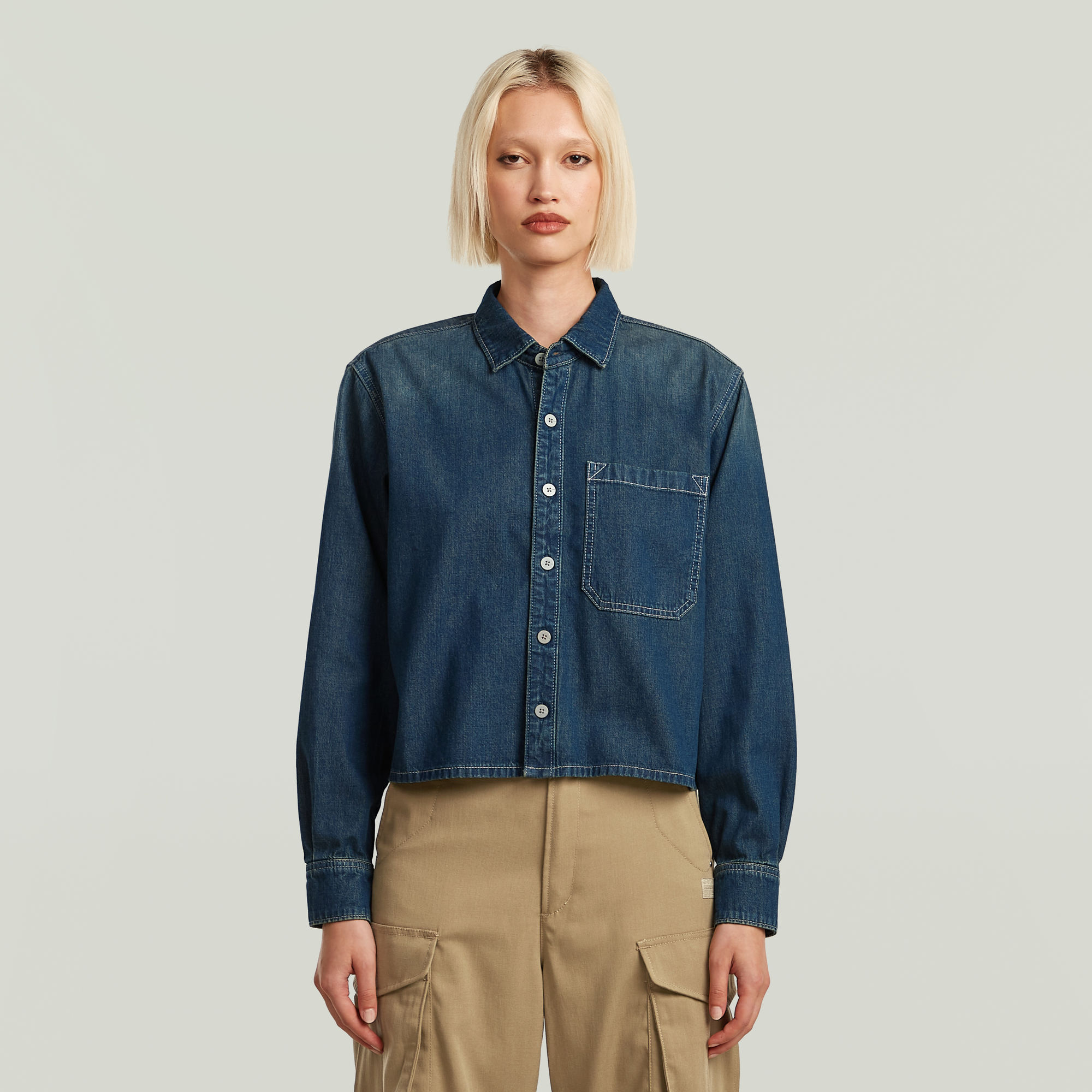 G-Star RAW Boxy Relaxed 1-Pocket Overhemd - Anders - Dames