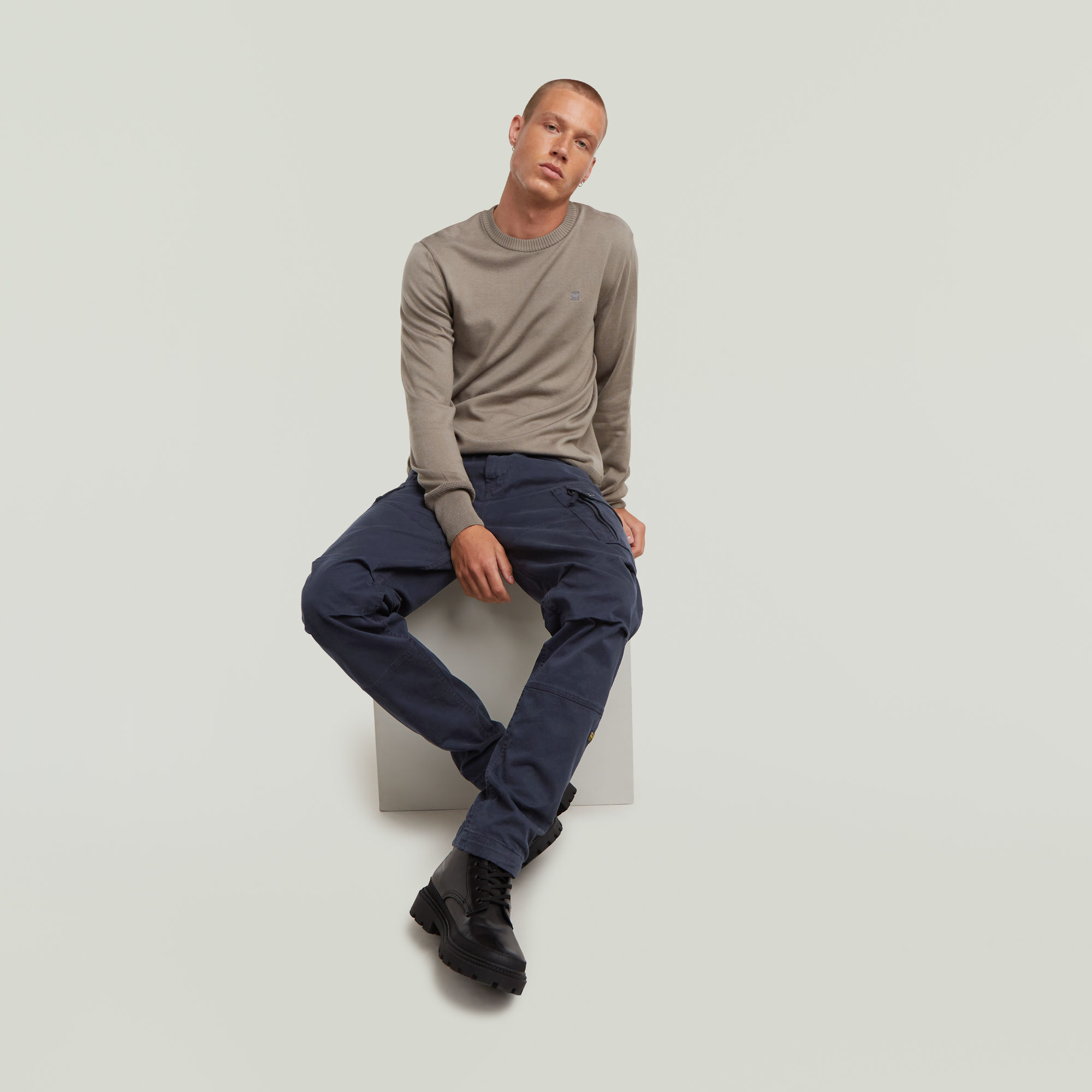 G-Star RAW Core Gebreide Trui Beige Heren