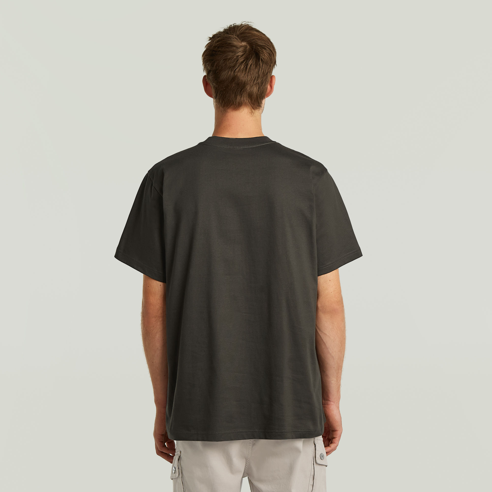 G-Star RAW Chest Logo Loose T-Shirt Grijs Heren
