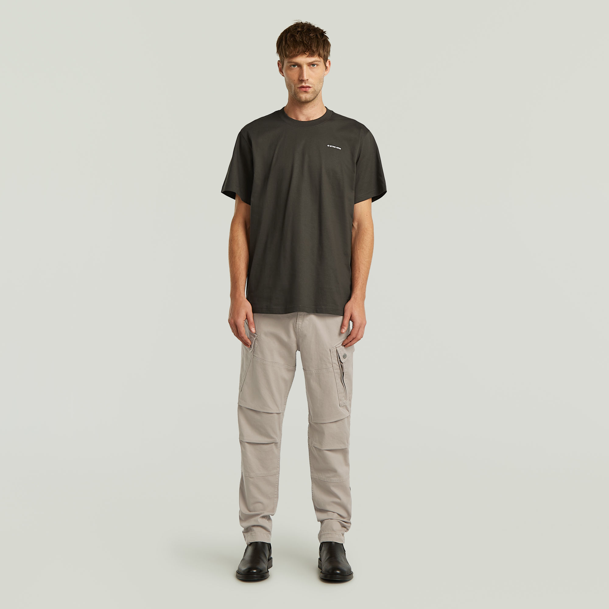 G-Star RAW Chest Logo Loose T-Shirt Grijs Heren