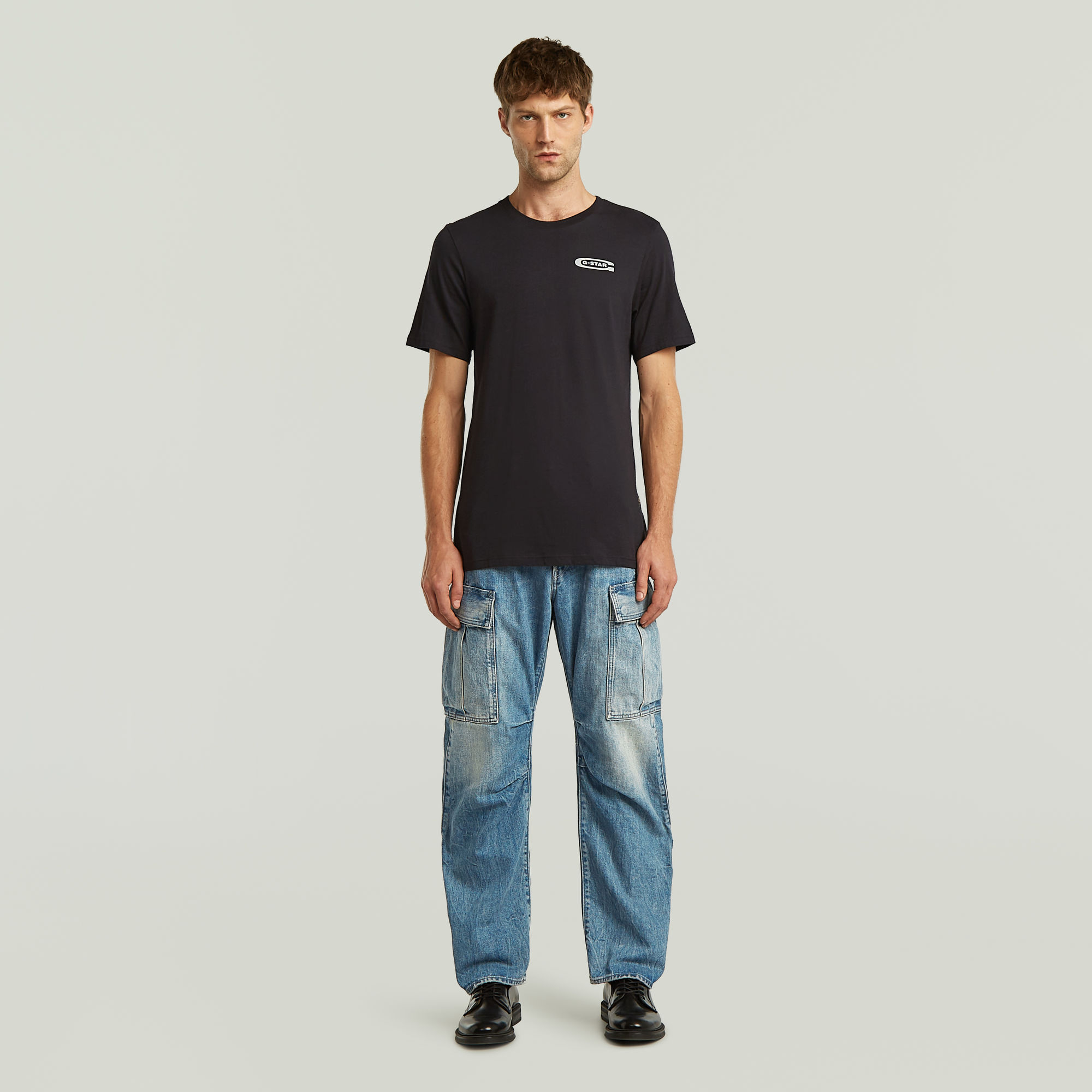 G-Star RAW Old Skool Slim T-Shirt Zwart Heren