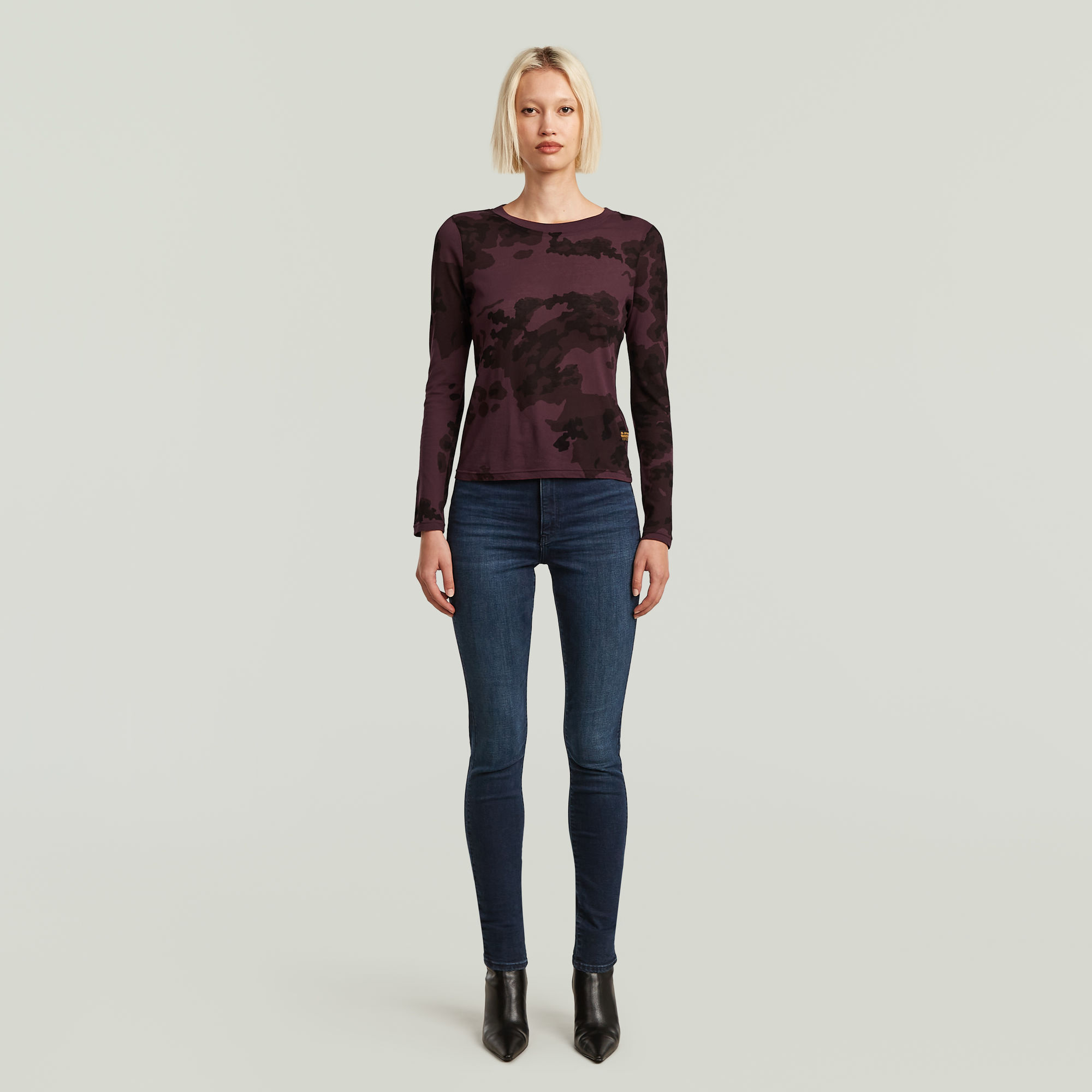 G-Star RAW Kafey Ultra High Skinny Jeans Donkerblauw Dames