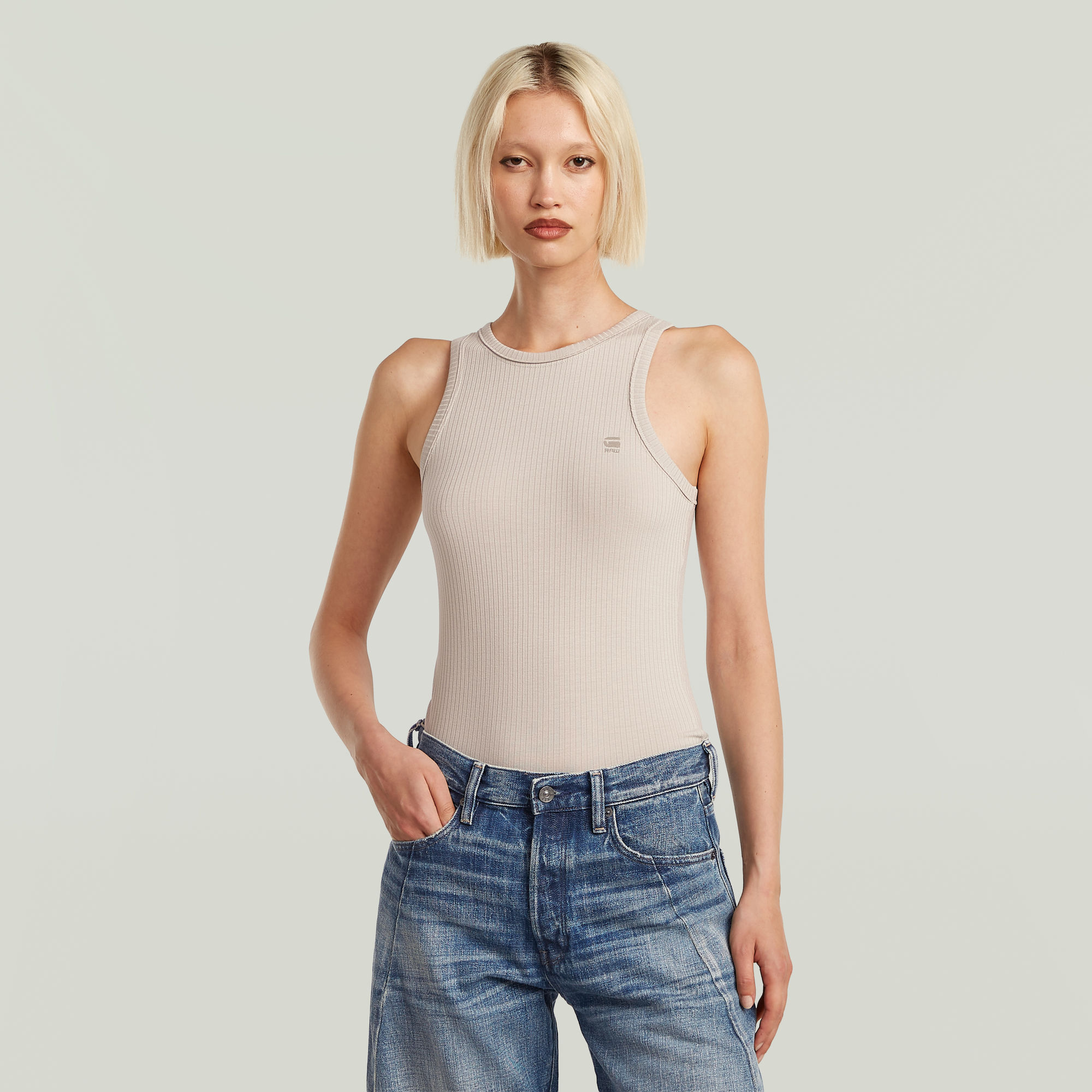 G-Star RAW Base Tanktop Beige Dames