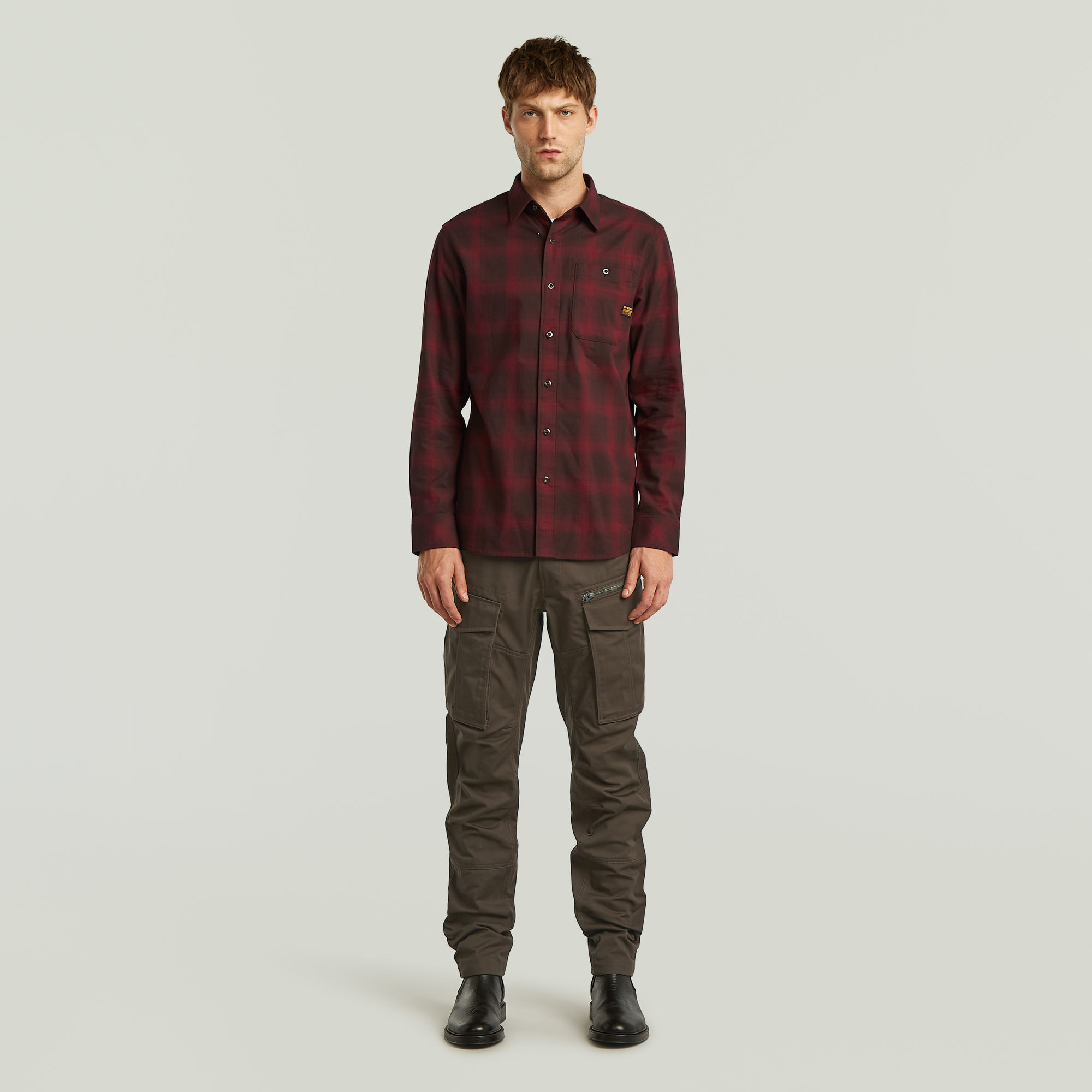 Thumbnail - Rovic Zip 3D Regular Tapered Hose - Braun - Herren