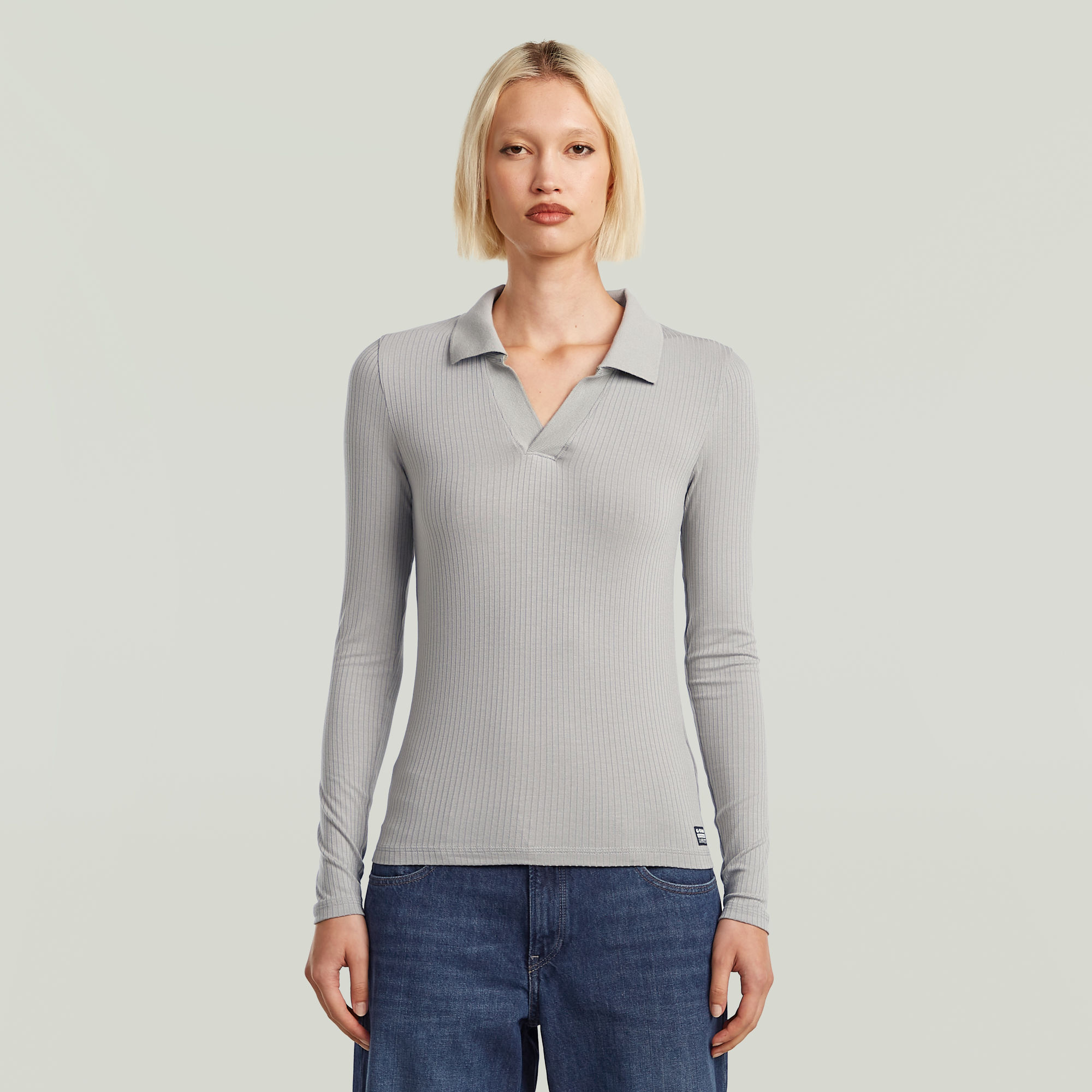 Polo Ribbed Slim Long Sleeve - s - G-Star RAW - Modalova