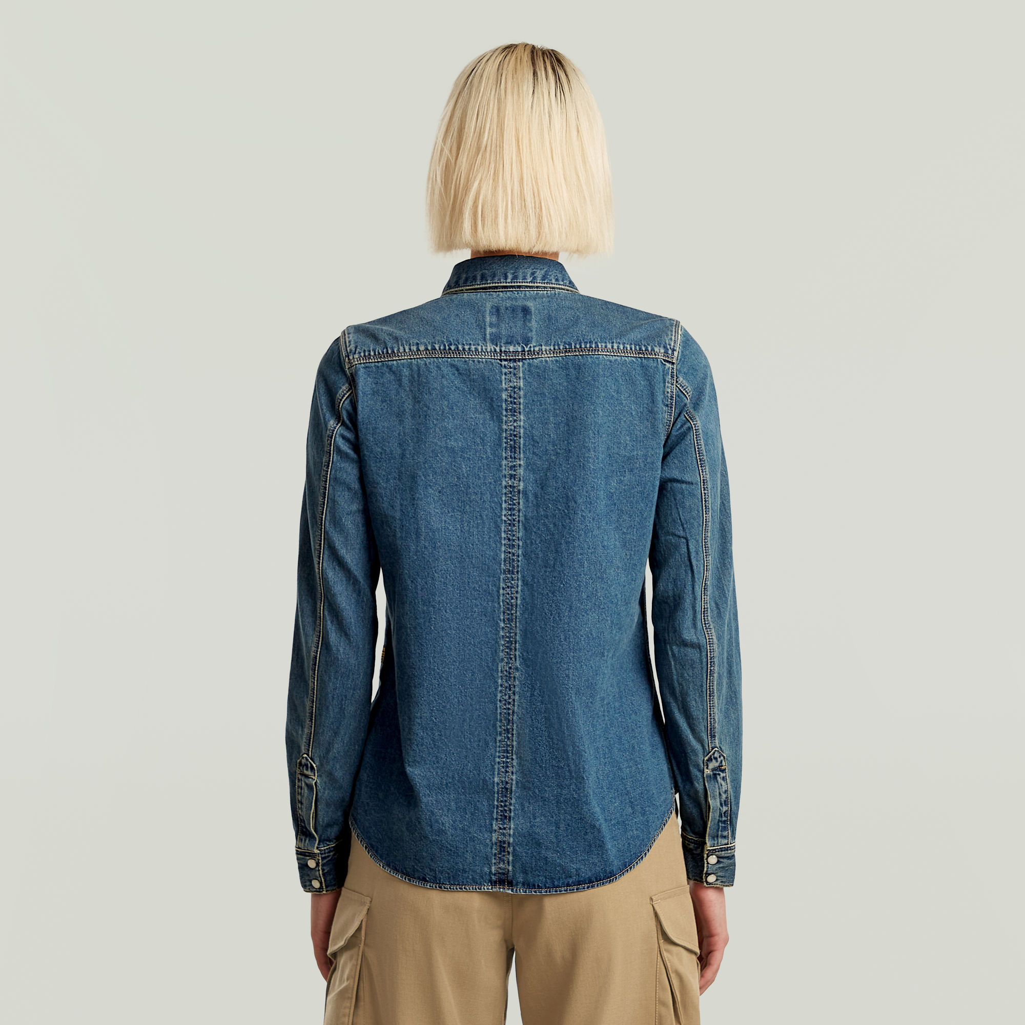 G-Star RAW 3301 Overhemd Midden blauw Dames