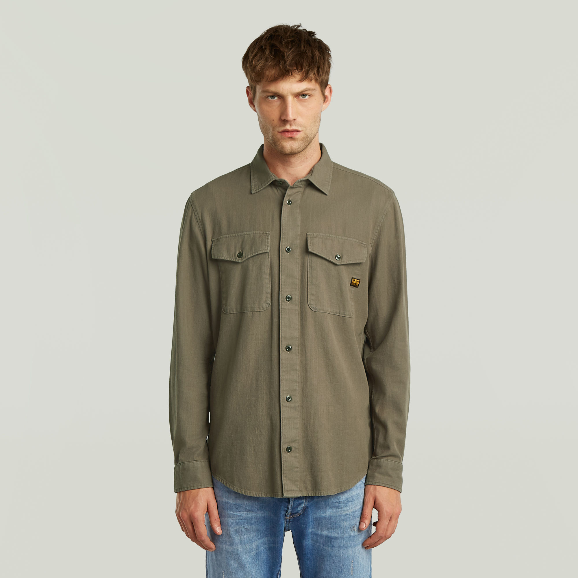 

Marine Slim Shirt - Brown - Men