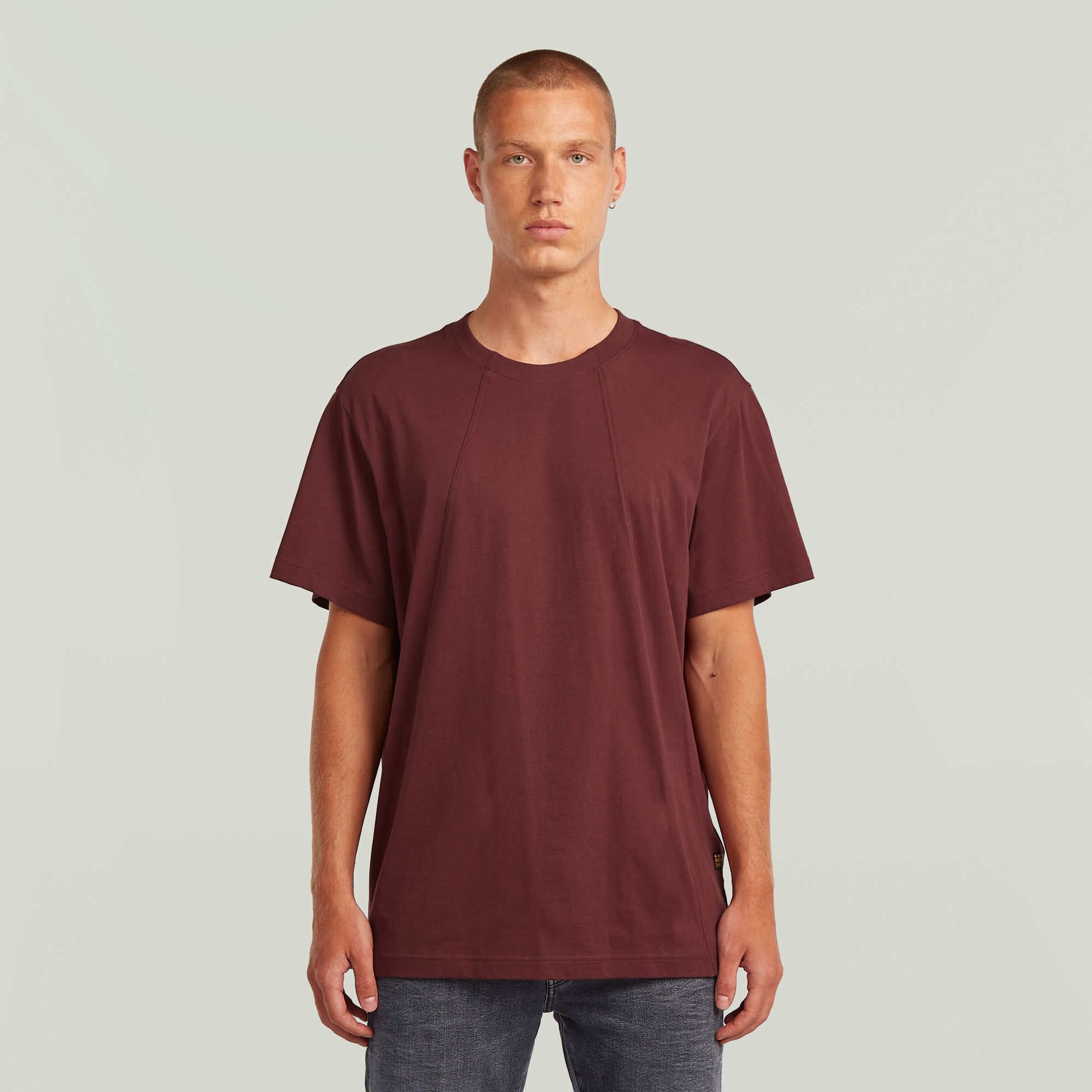 

A Line Loose T-Shirt - Red - Men