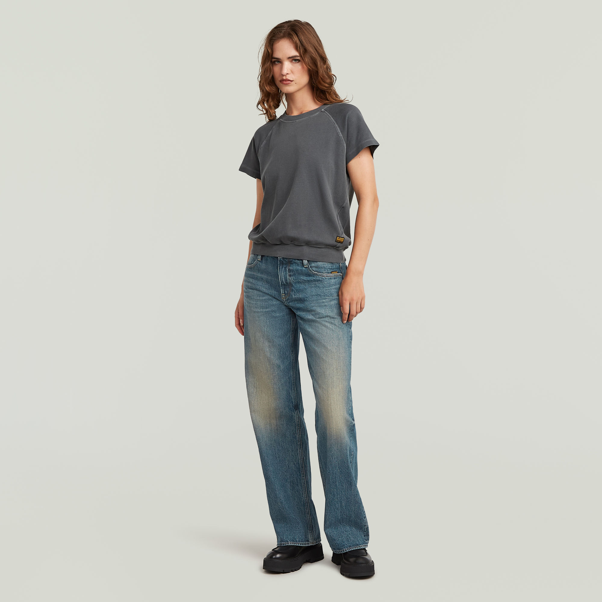 G-Star RAW Raglan T-shirt Grijs Dames