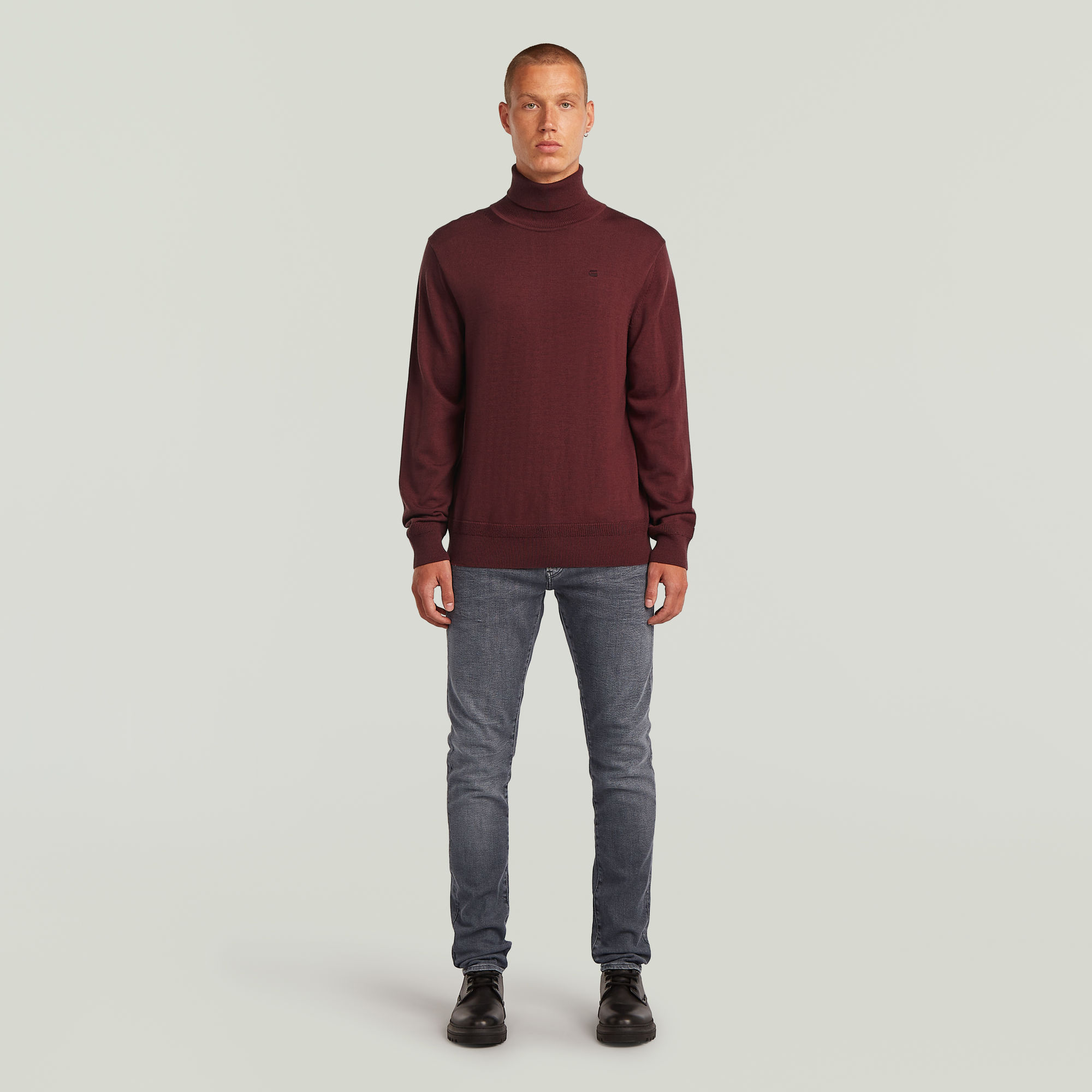 Thumbnail - Premium Core Turtle Strickpullover - Rot - Herren