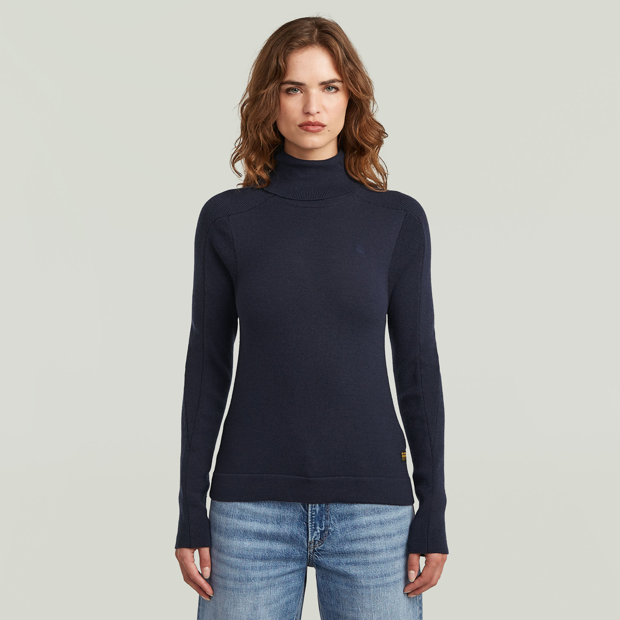 

Core Turtle Slim Knit - Dark blue - Women