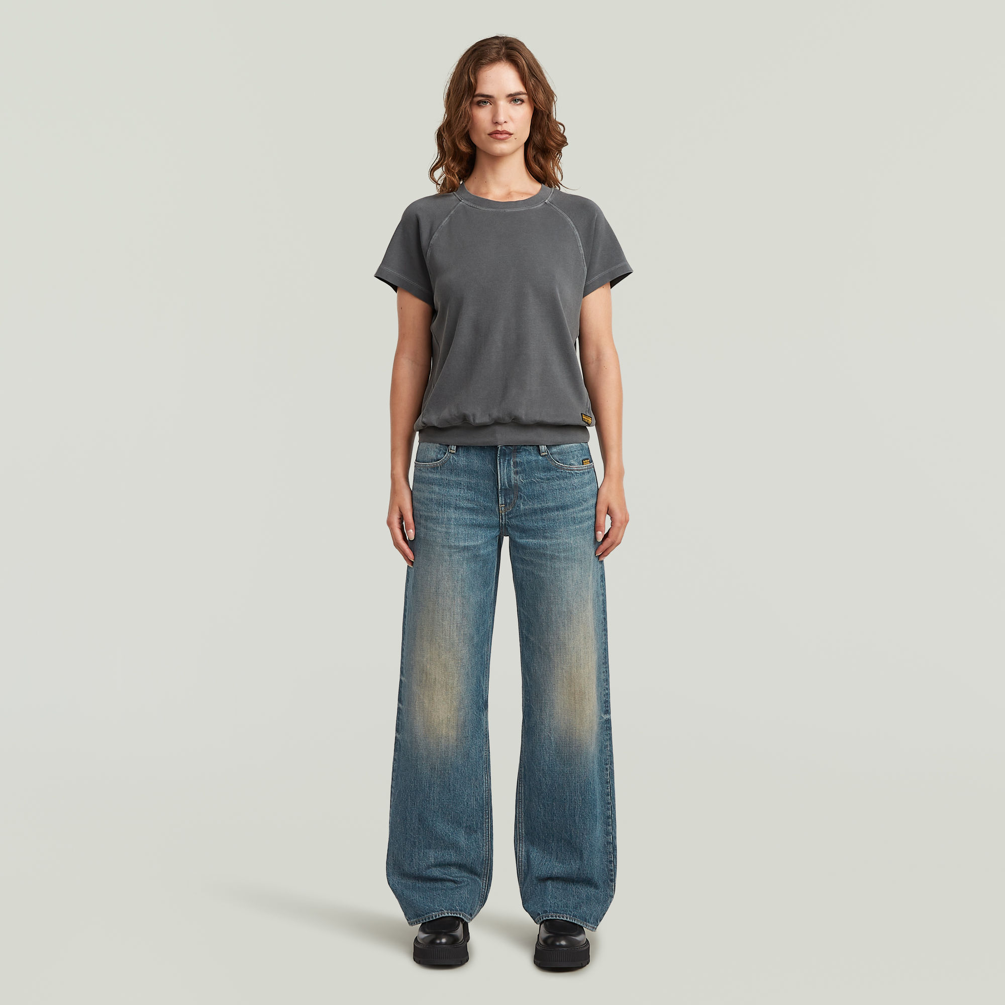 G-Star RAW Raglan T-shirt Grijs Dames