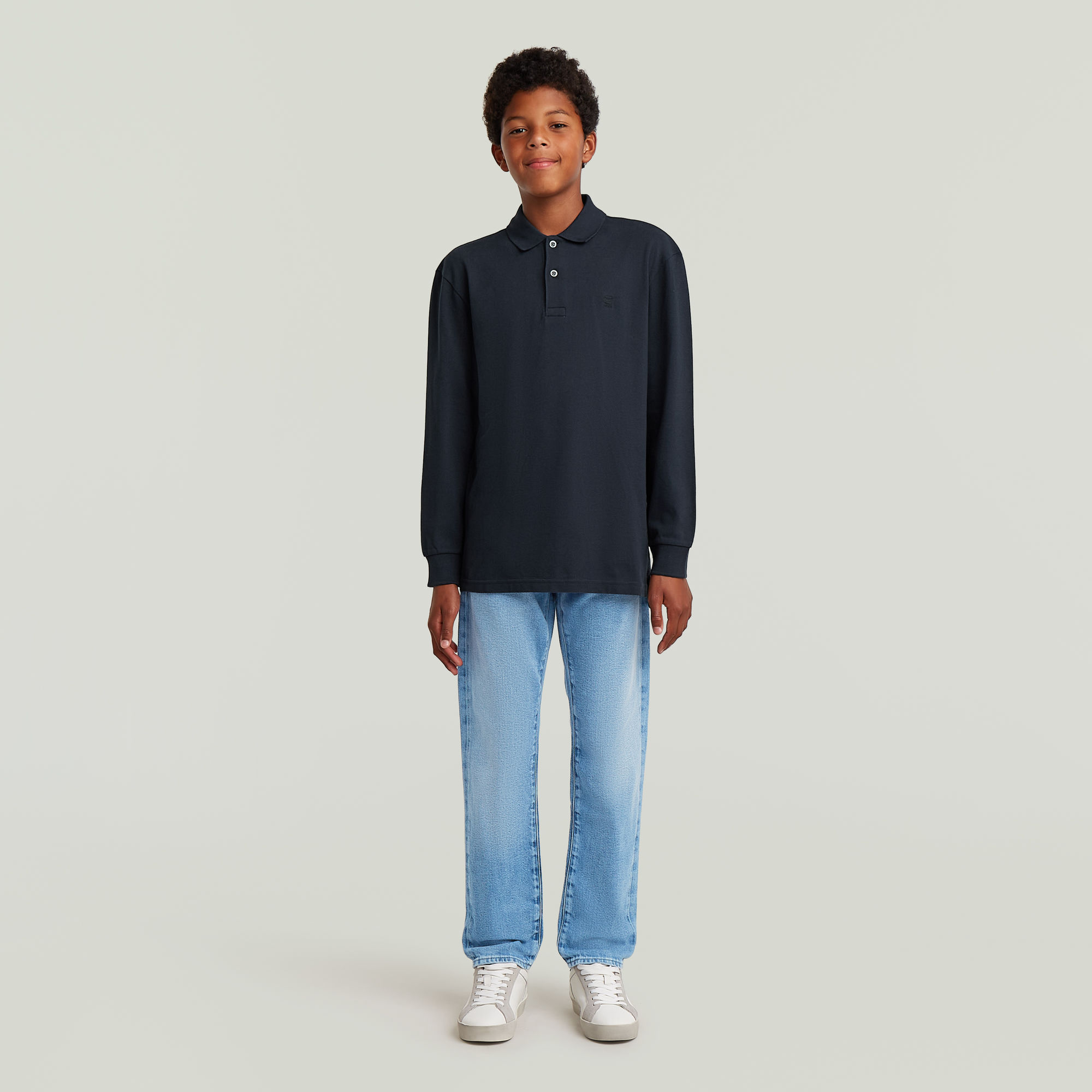 Thumbnail - Boys Dunda Core Polo - Dunkelblau - jungen