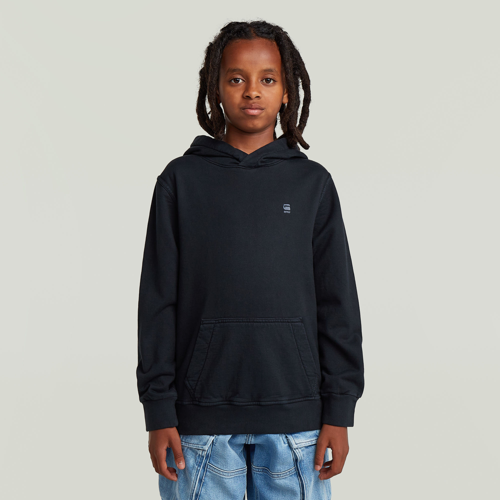 

Boys Hooded Sweater - Dark blue - boys