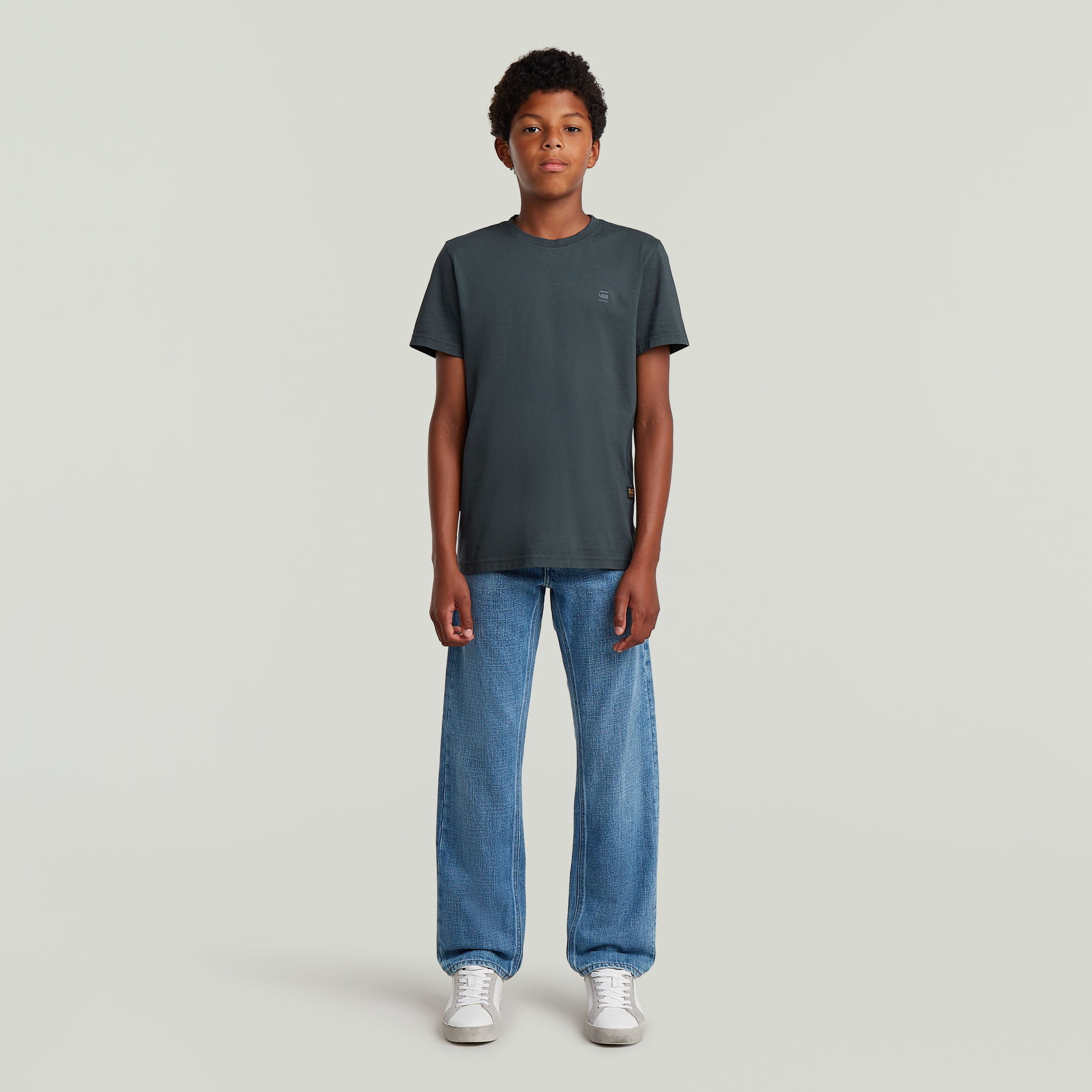 Thumbnail - Boys Base T-Shirt - Dunkelblau - jungen