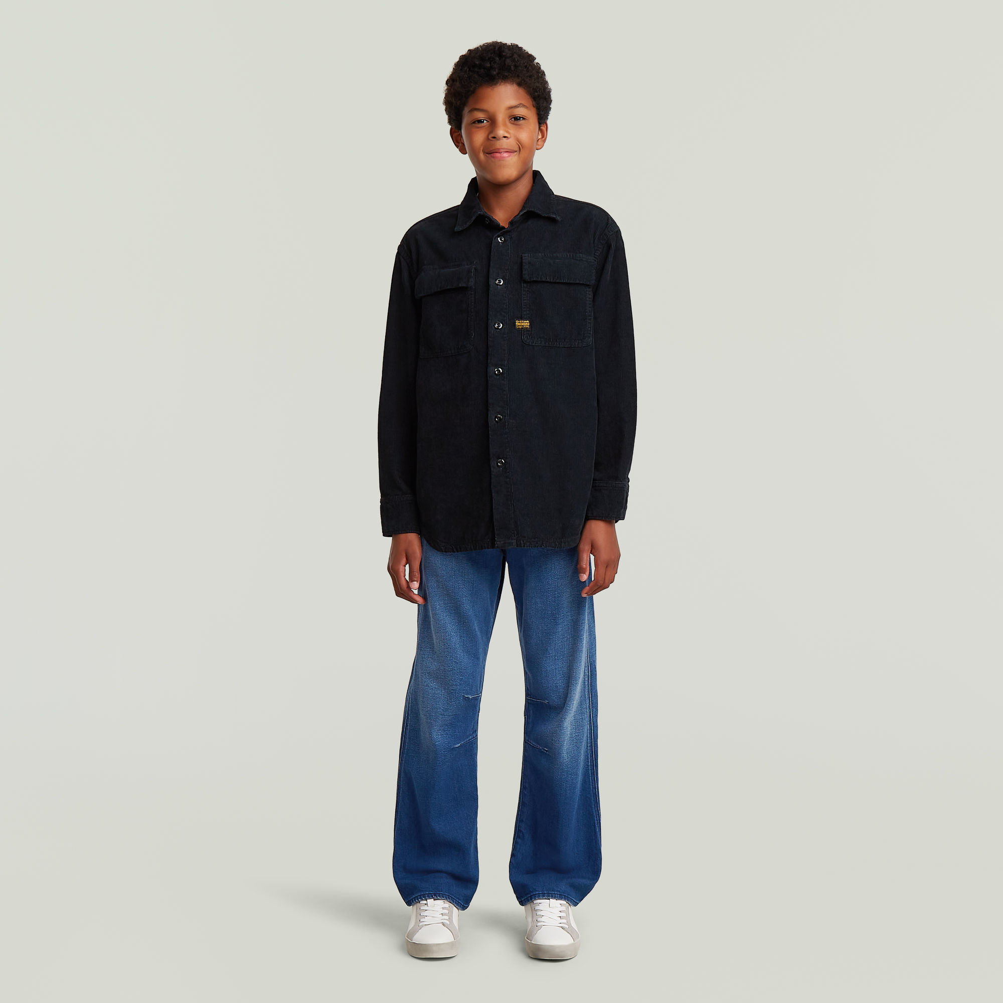Thumbnail - Boys Utility Chino Loose - Dunkelblau - jungen