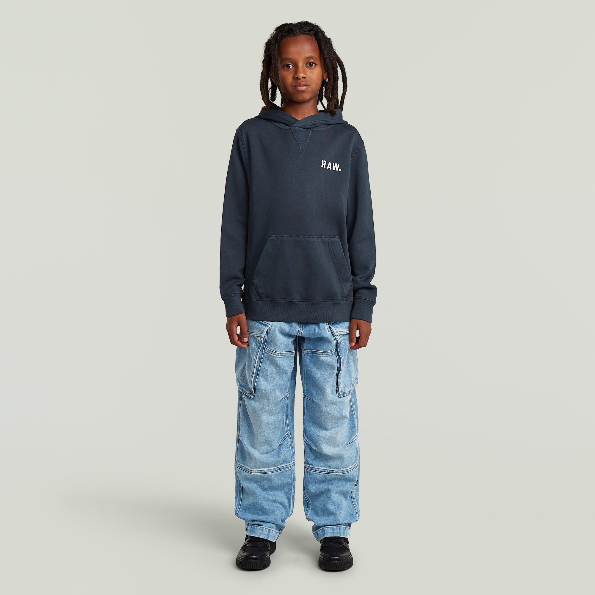 Thumbnail - Boys Premium Core Hooded Sweatshirt - Dunkelblau - jungen