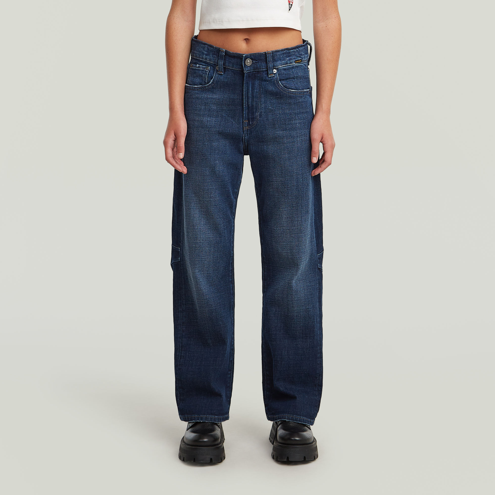 

Girls Bowey 3D Boyfriend Jeans - Medium blue - girls