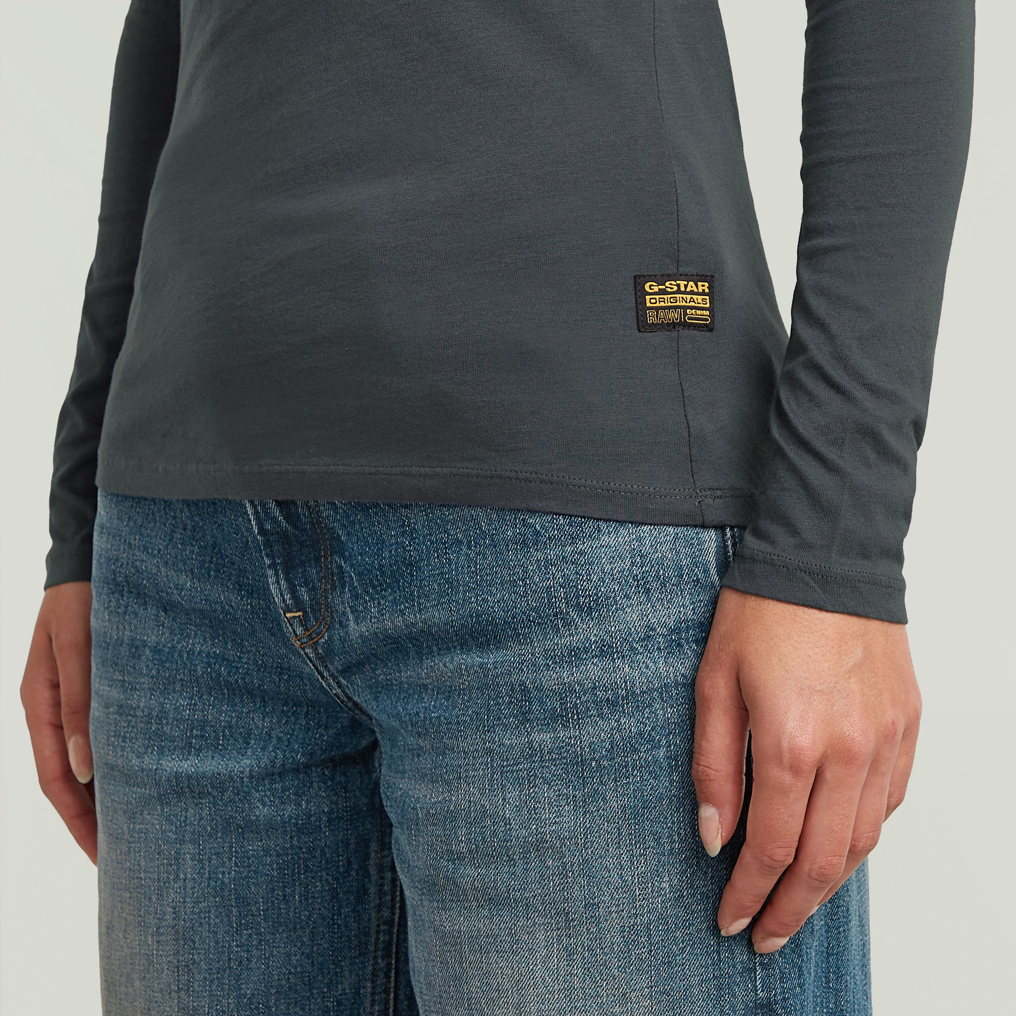 G-Star RAW Core Eyben Slim U T-Shirt Donkerblauw Dames