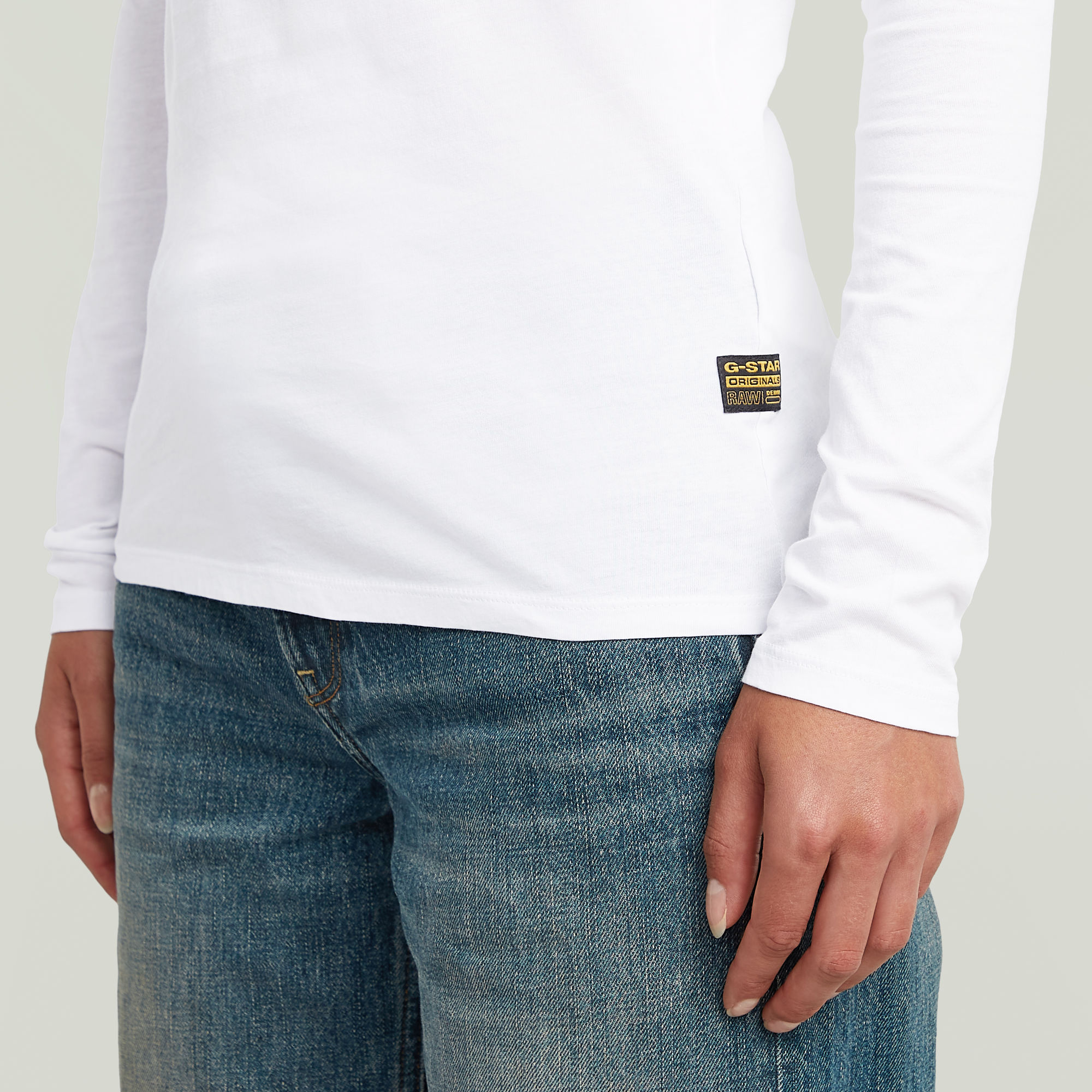 G-Star RAW Core Eyben Slim U T-Shirt Wit Dames