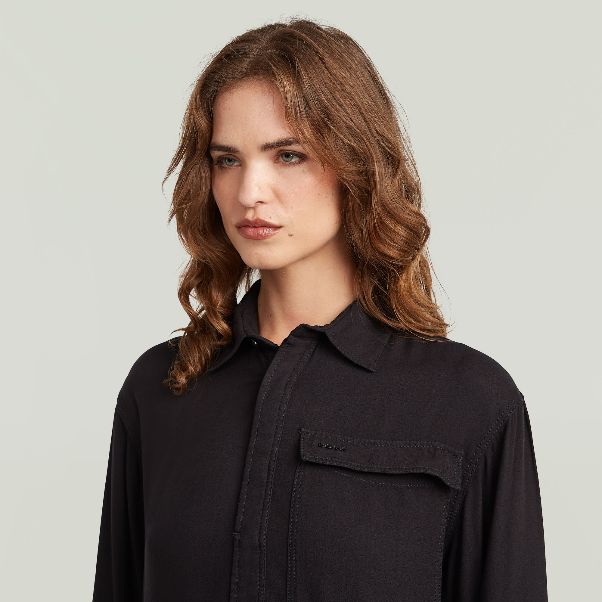 Thumbnail - Cargo Tunic Kleid - Schwarz - Damen