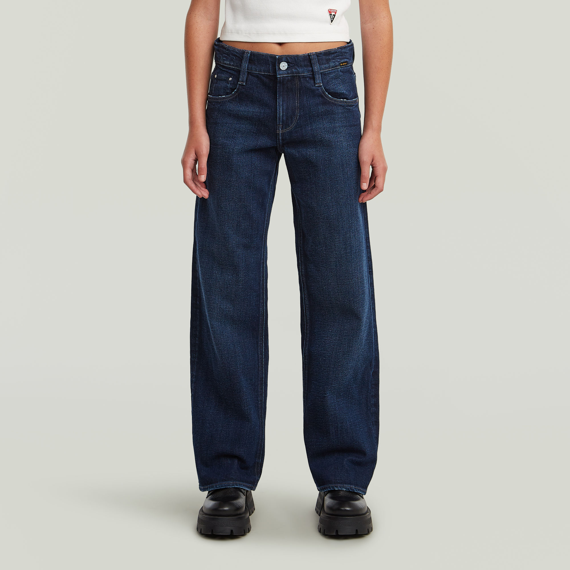 Girls Judee Loose Jeans - Mittelblau - mädchen