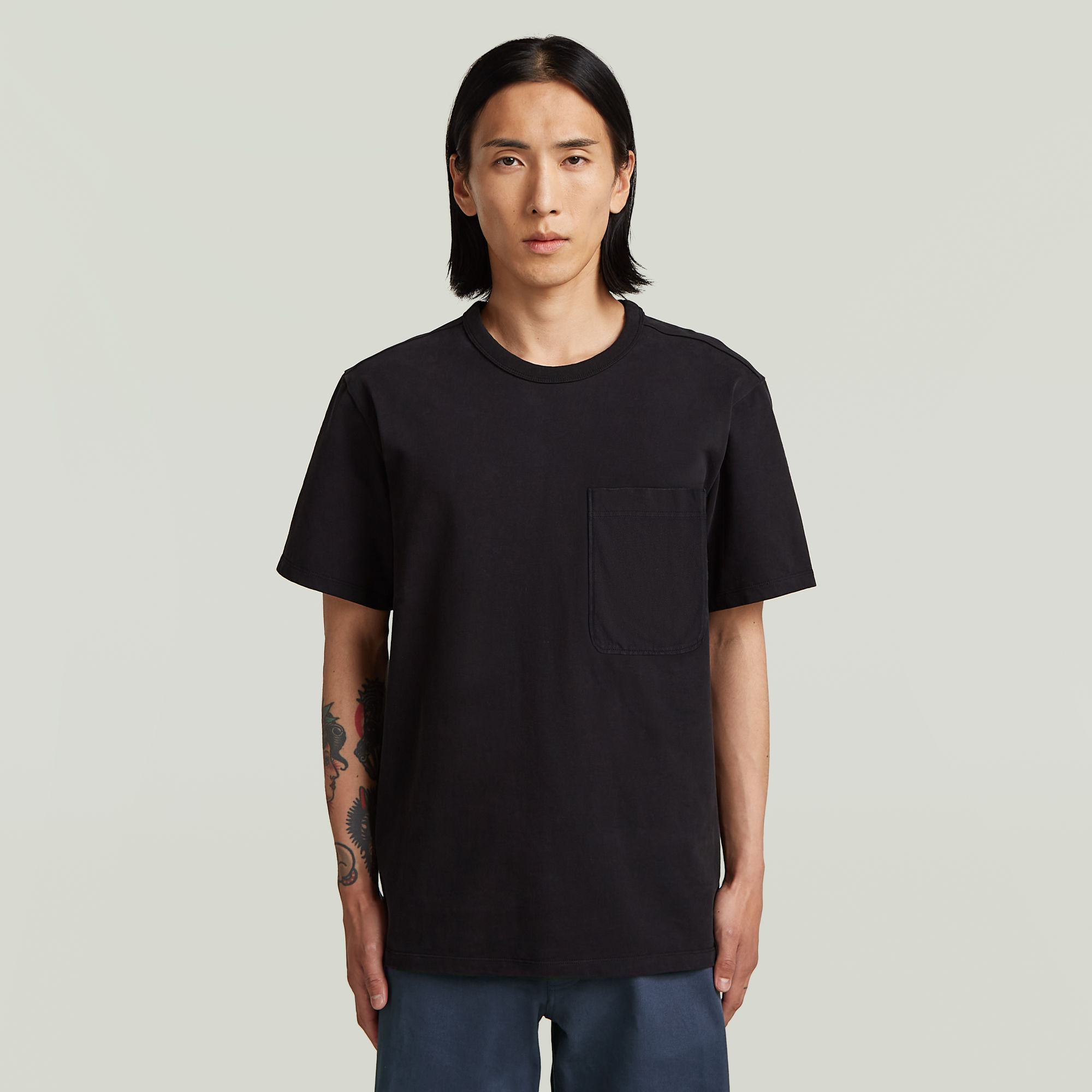 MN Nuag Regular T-Shirt - Schwarz - Herren