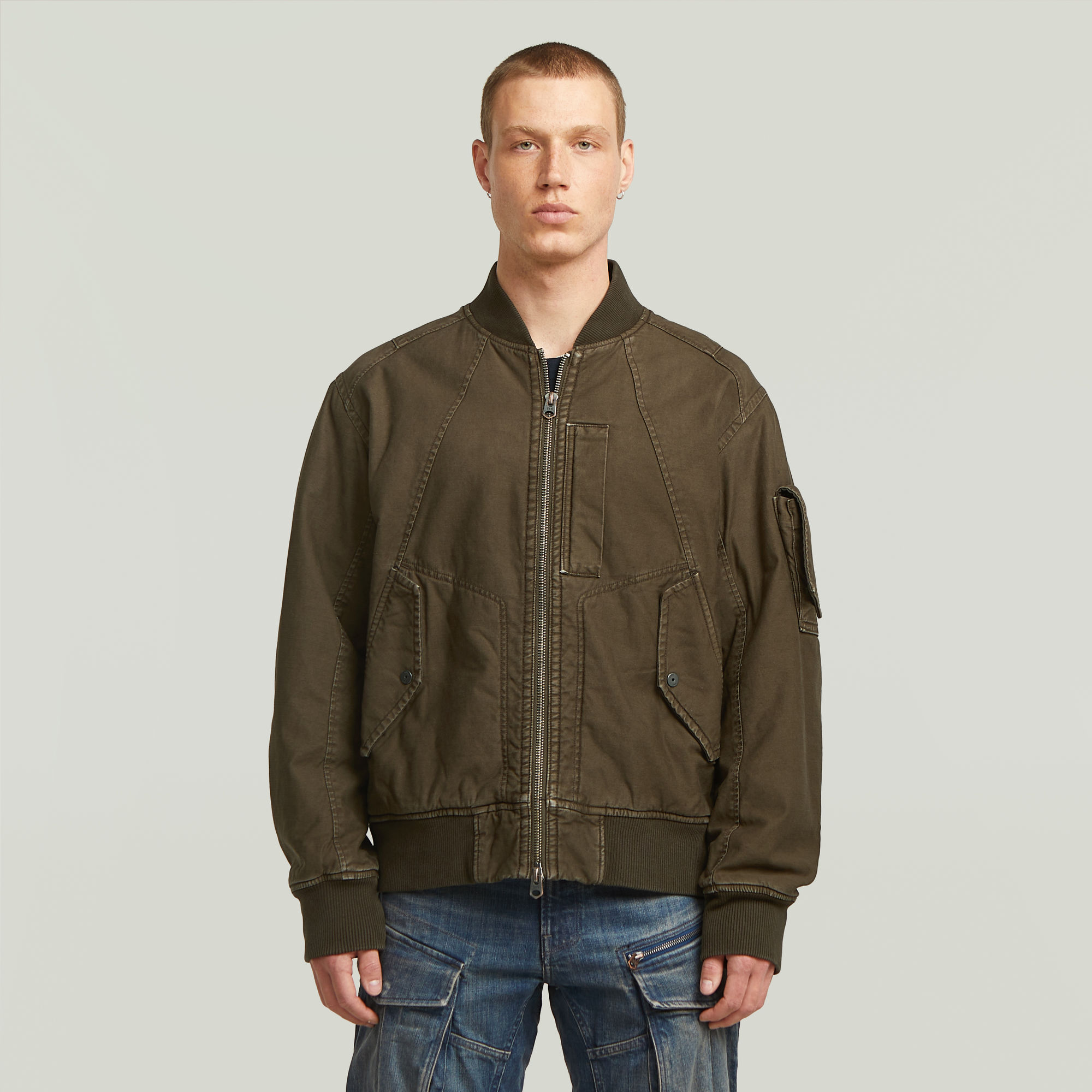 GA-1 Washed Bomber - Braun - Herren
