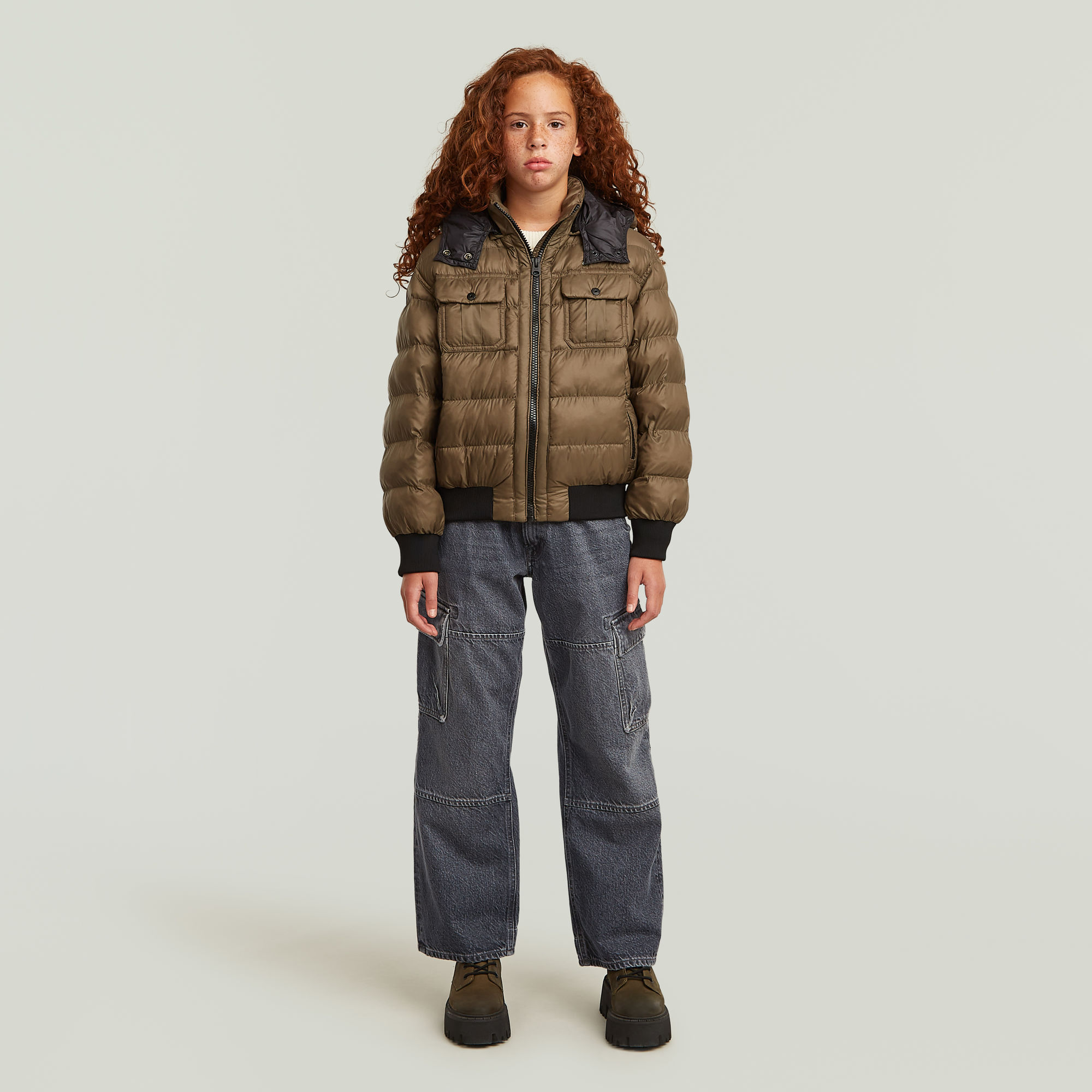 Thumbnail - Girls Bowey Extreme Cargo Loose Jeans - Dunkelblau - mädchen