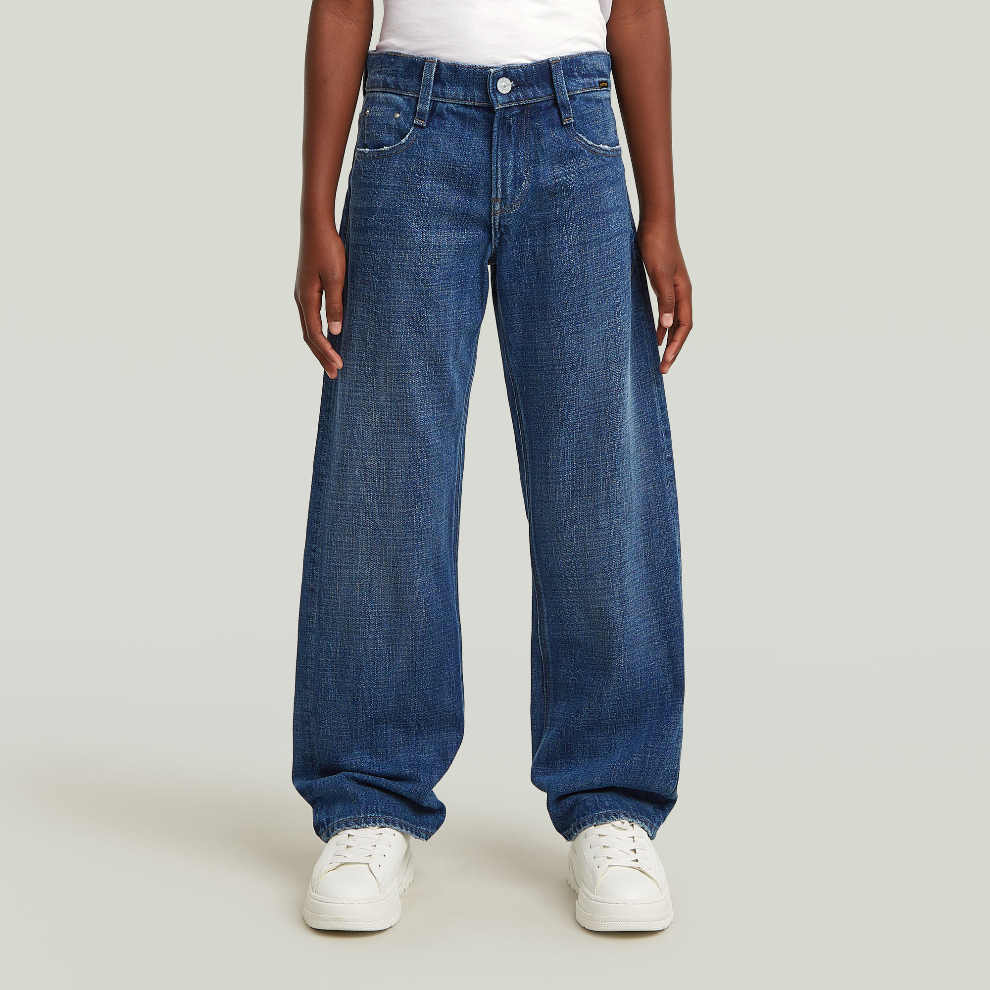 

Girls Judee Loose Jeans - Medium blue - girls