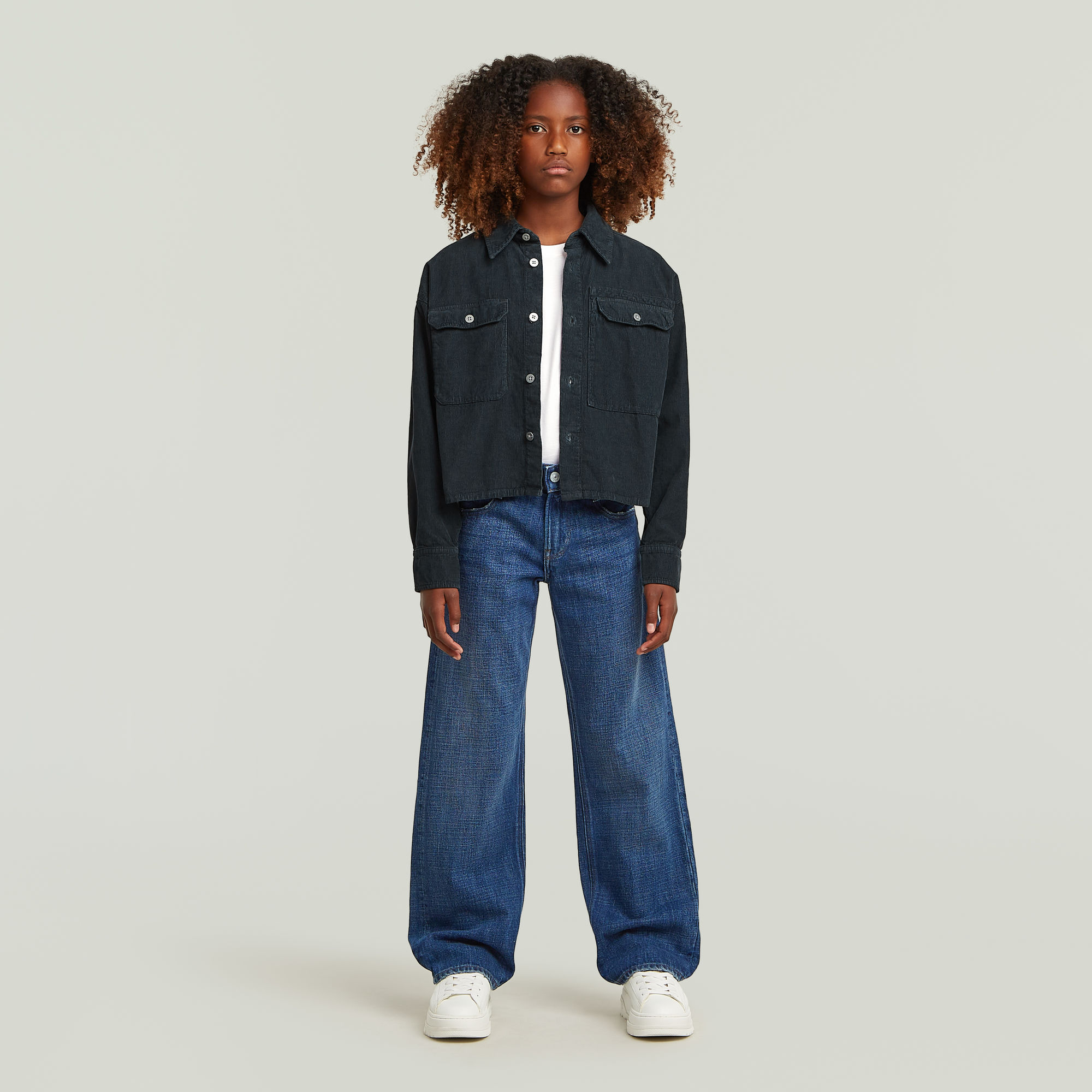 Thumbnail - Girls Judee Loose Jeans - Mittelblau - mädchen