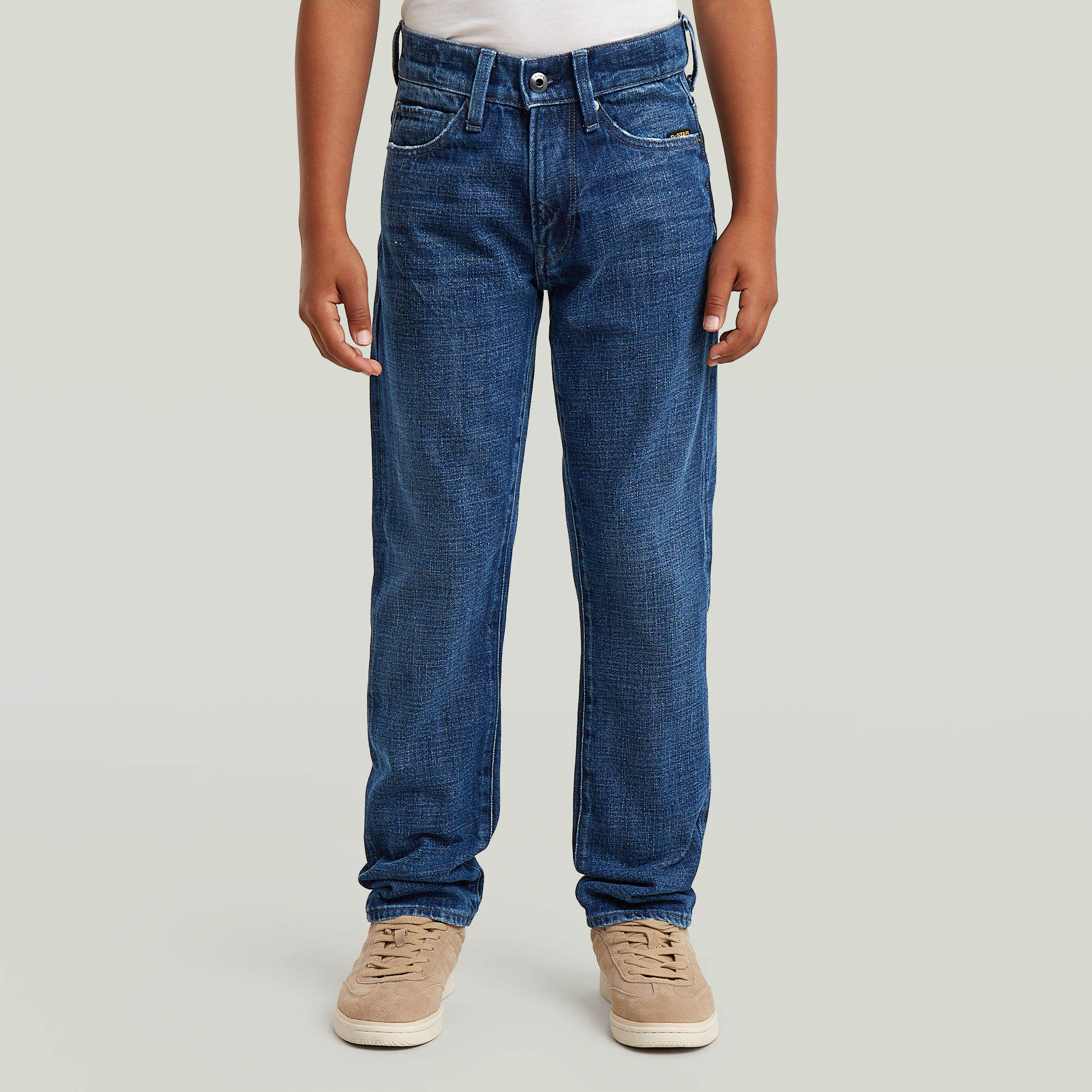 Boys 3301 Straight Tapered Jeans - Mittelblau - jungen