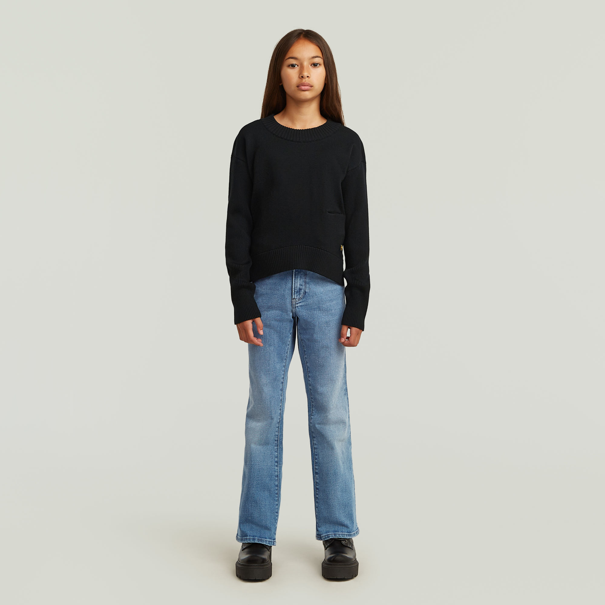 Thumbnail - Girls Legionknit Cardigan - Schwarz - mädchen