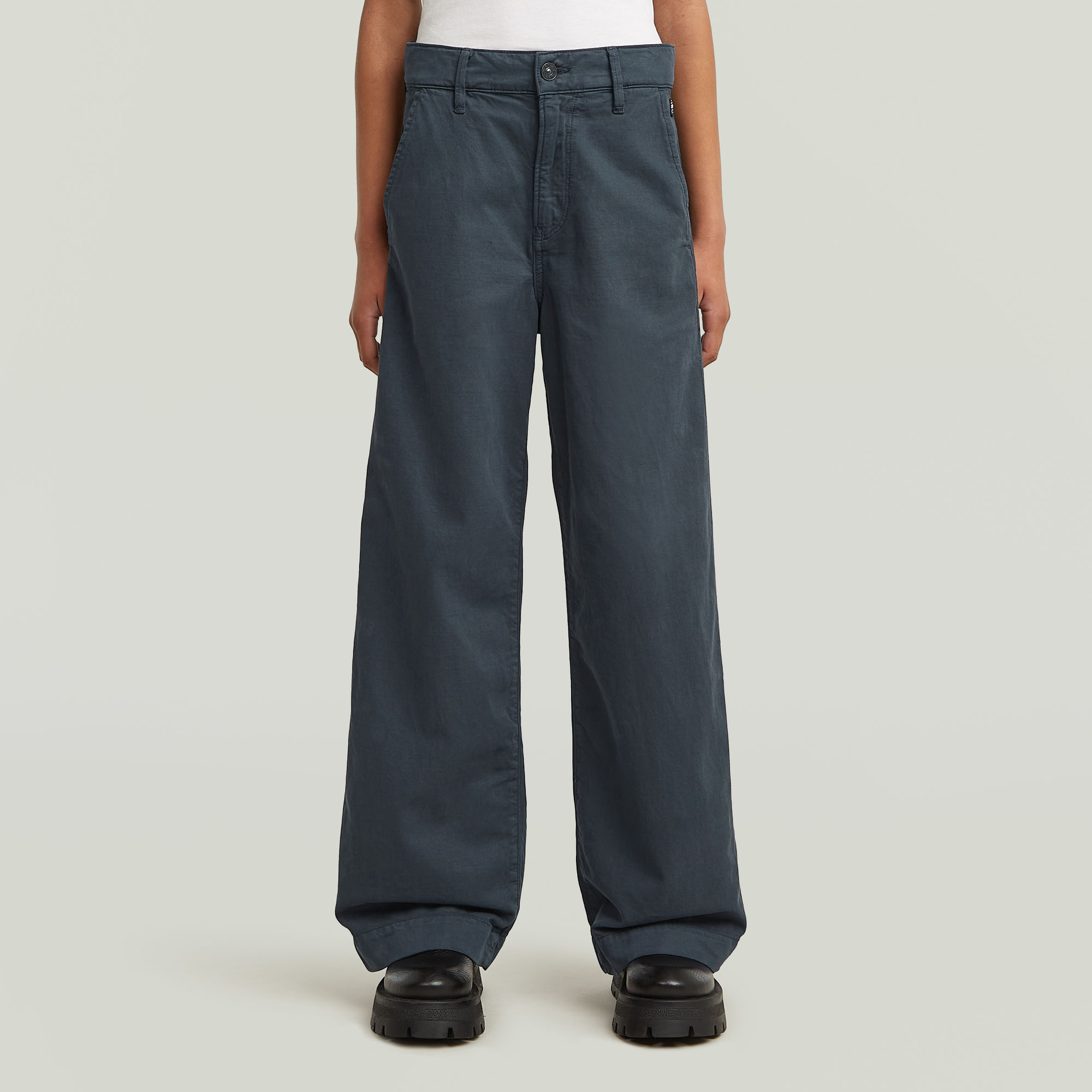 Girls Deck 2.0 High Loose Chino - Dunkelblau - mädchen