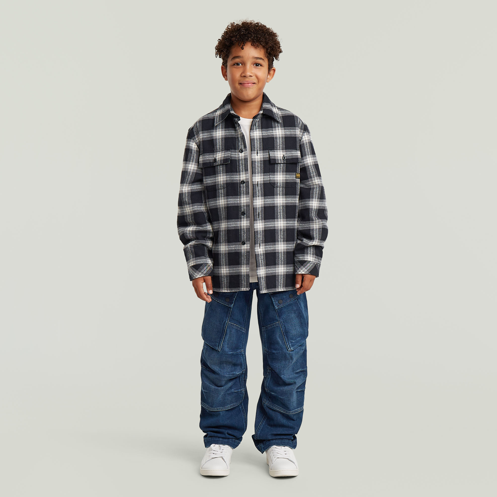 Thumbnail - Boys Regular Straight Cargojeans - Mittelblau - jungen