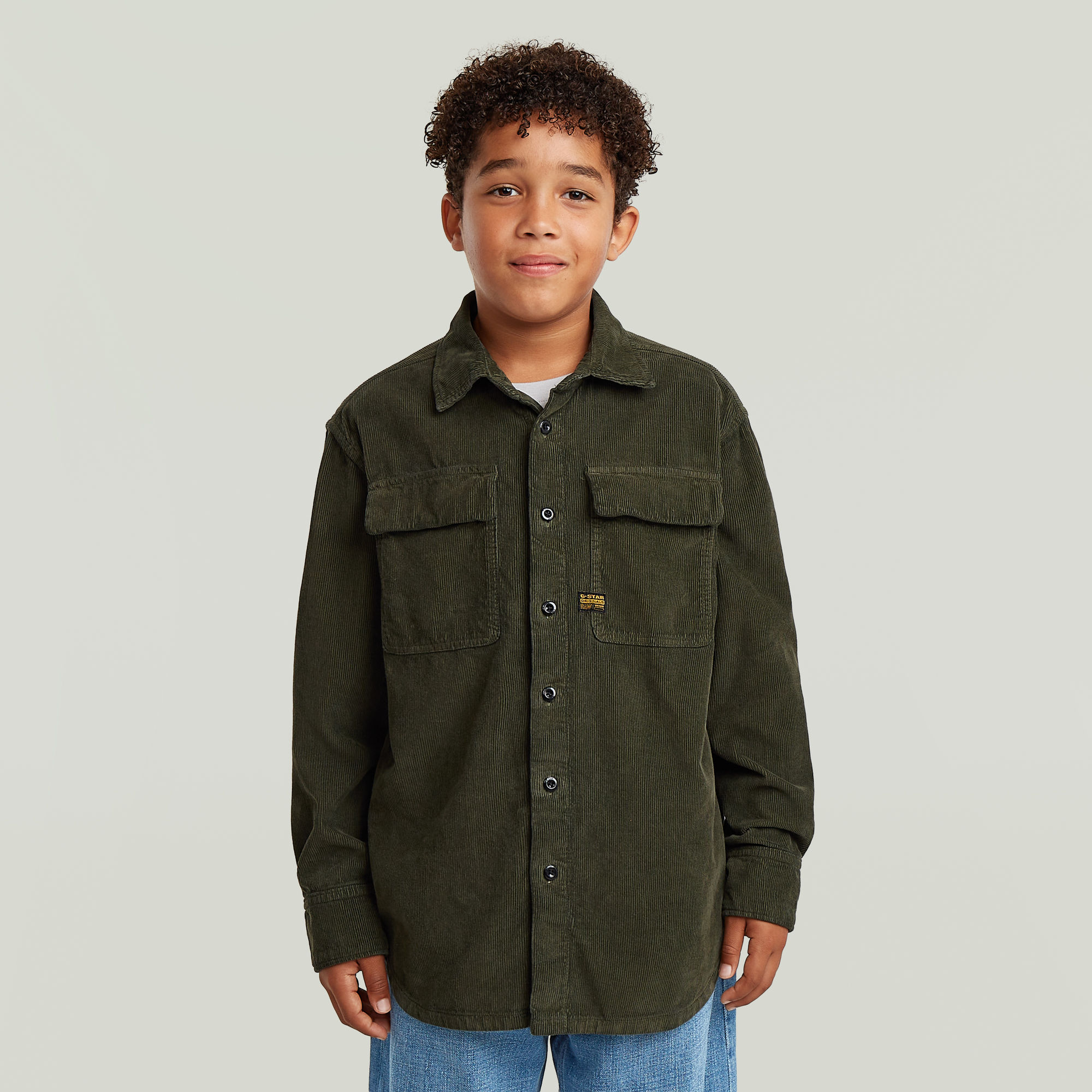 

Overhemd CPO Regular voor jongens - Groen - jongens