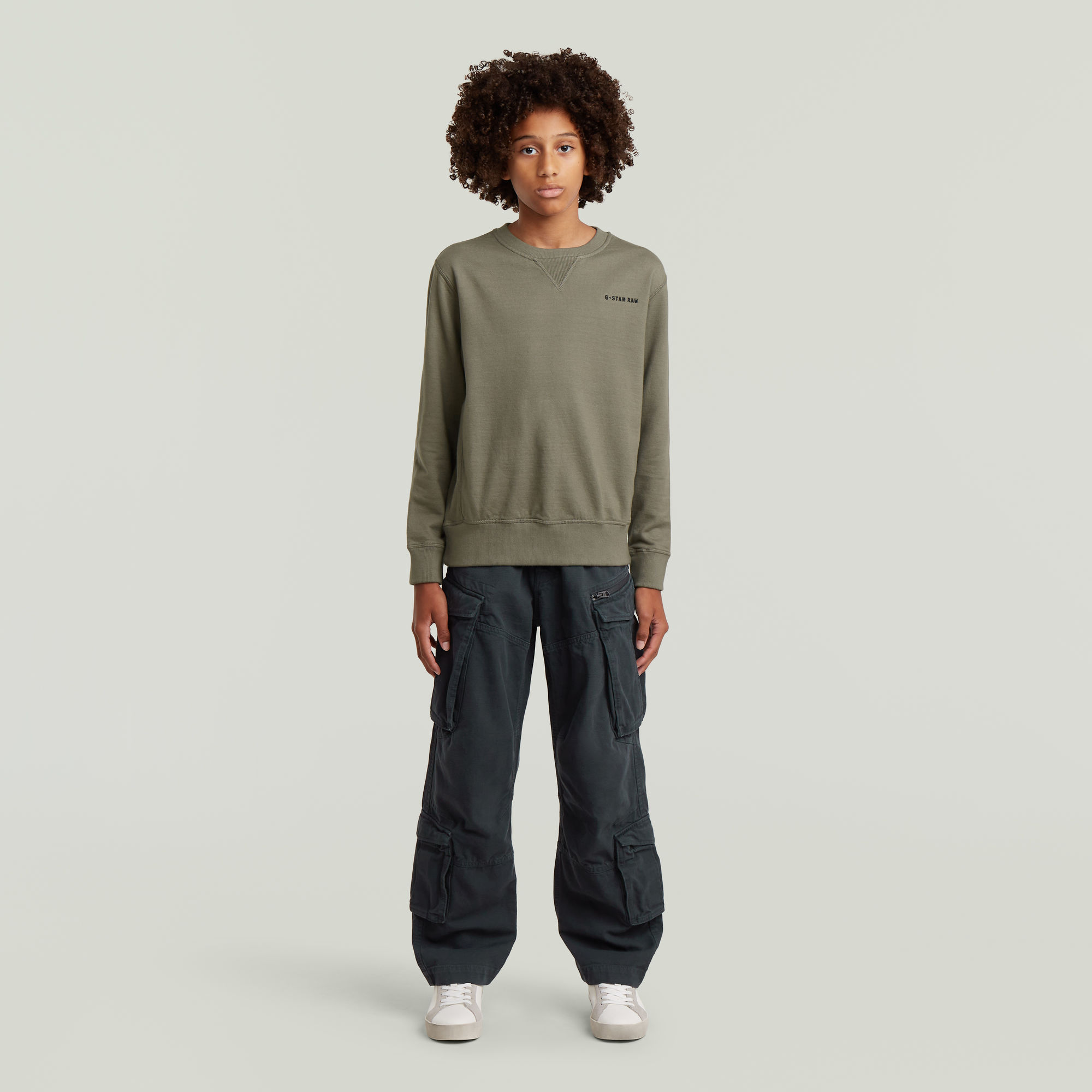 Thumbnail - Boys Premium Core Sweatshirt - Grau - jungen