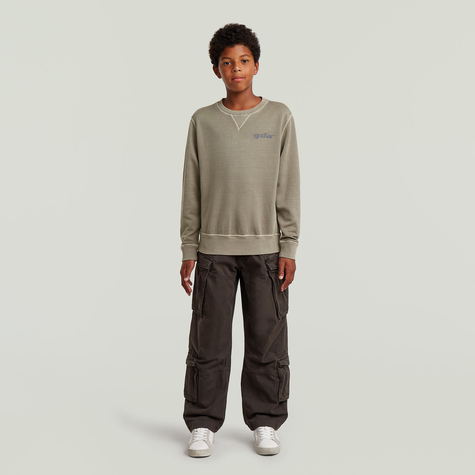 Thumbnail - Boys Rovic Zip 3D Loose Cargohose - Braun - jungen