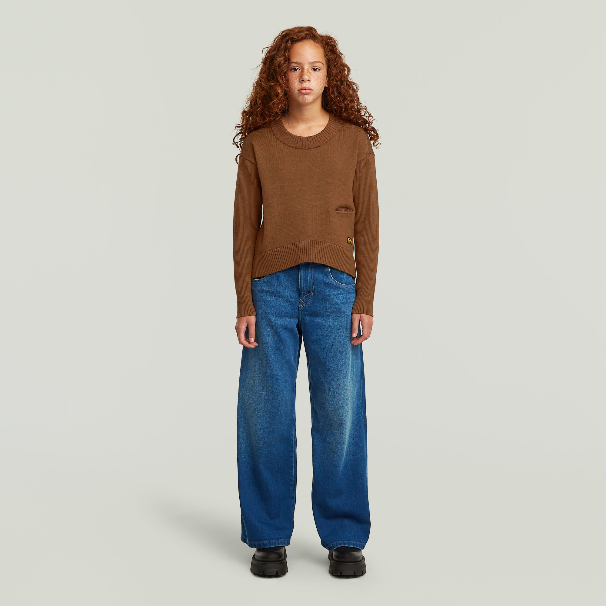 Thumbnail - Girls Legionknit Cardigan - Braun - mädchen