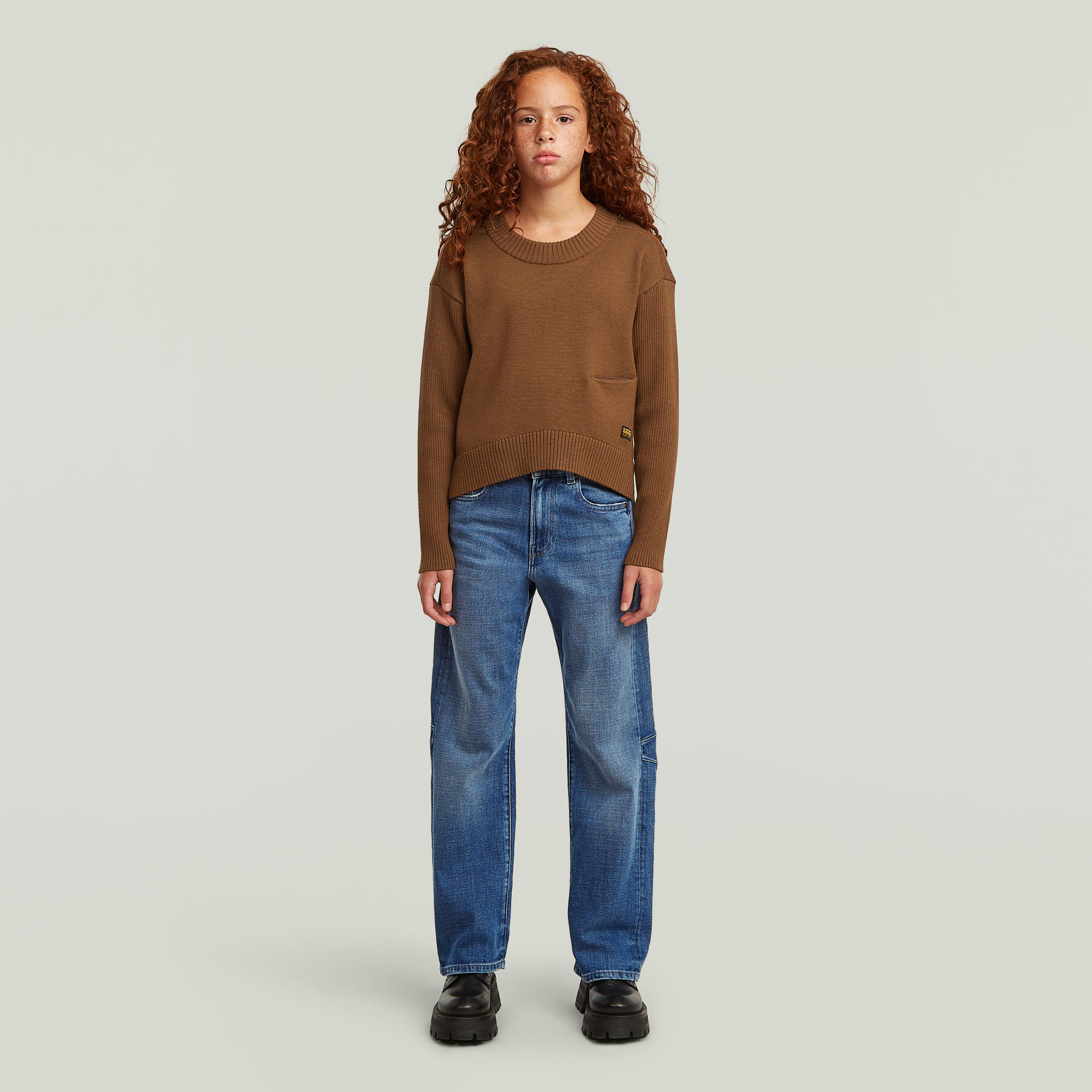 Thumbnail - Girls Bowey Boyfriend Jeans - Hellblau - mädchen