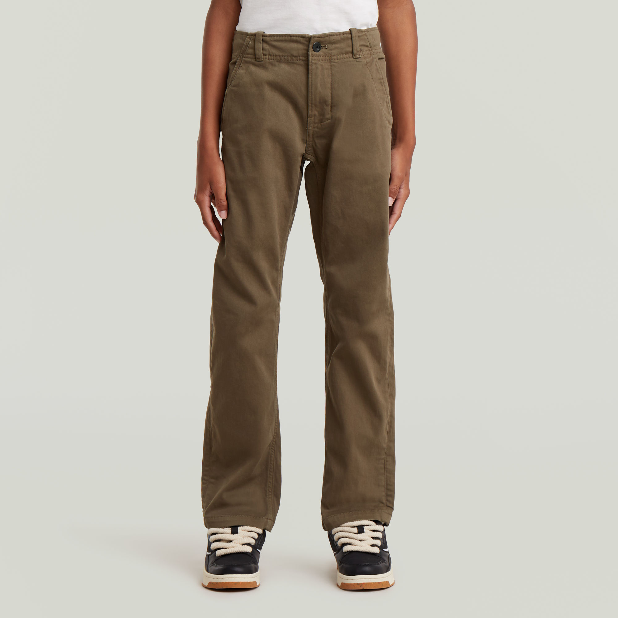 Boys Mosa Straight Chino - Grün - jungen