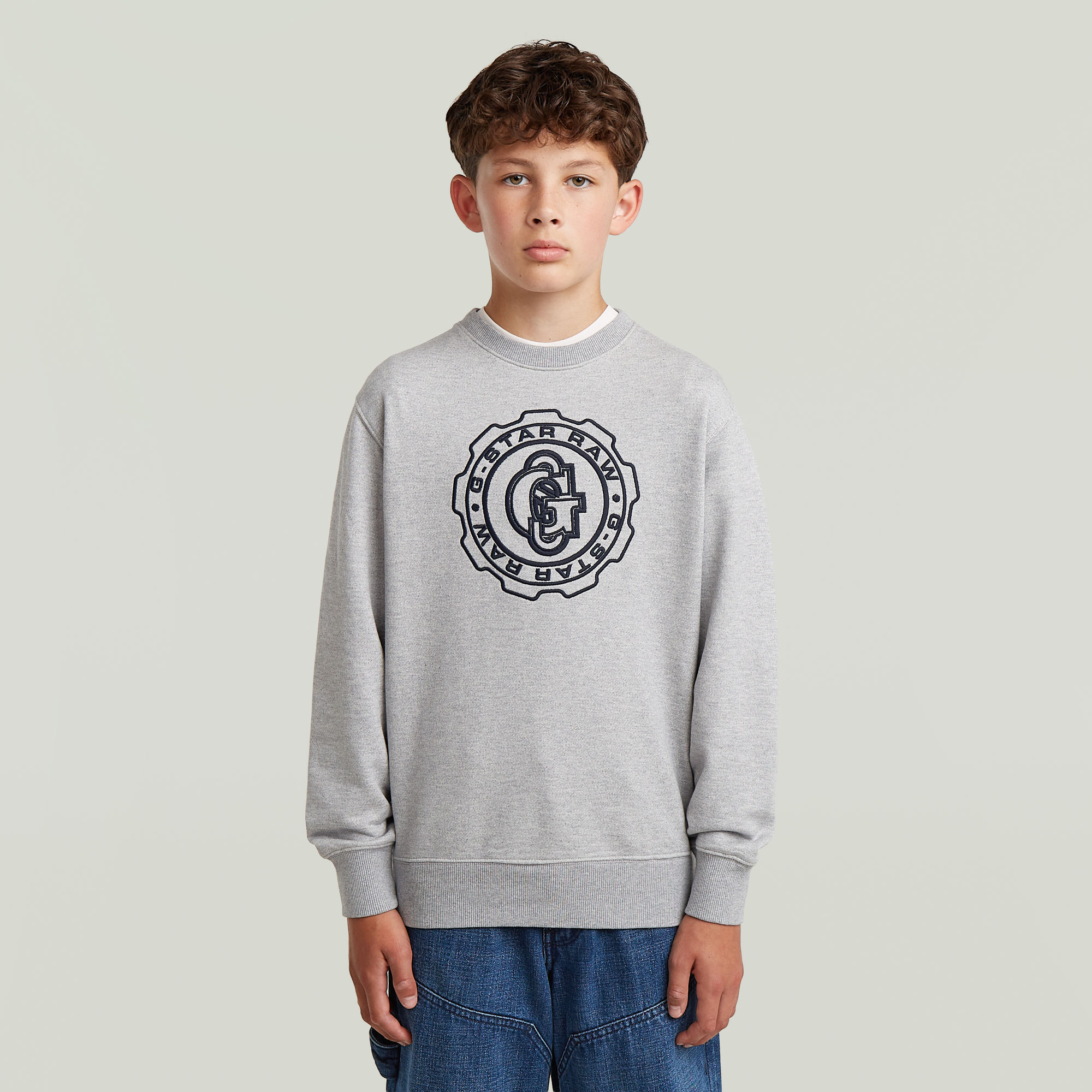 

ALD Crew Sweater voor jongens - Grijs - jongens