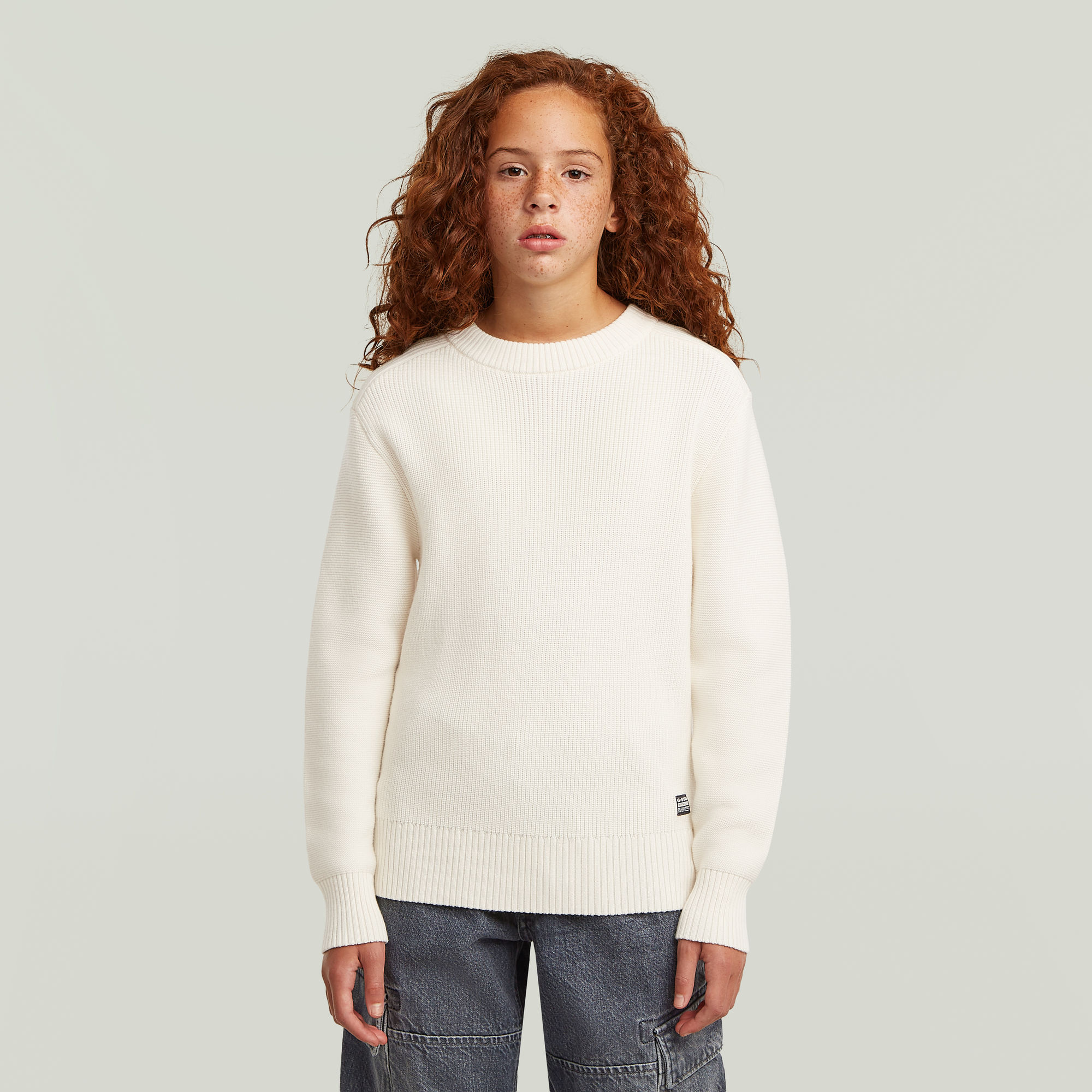 Girls Fisherman Knit Cardigan - Weiß - mädchen